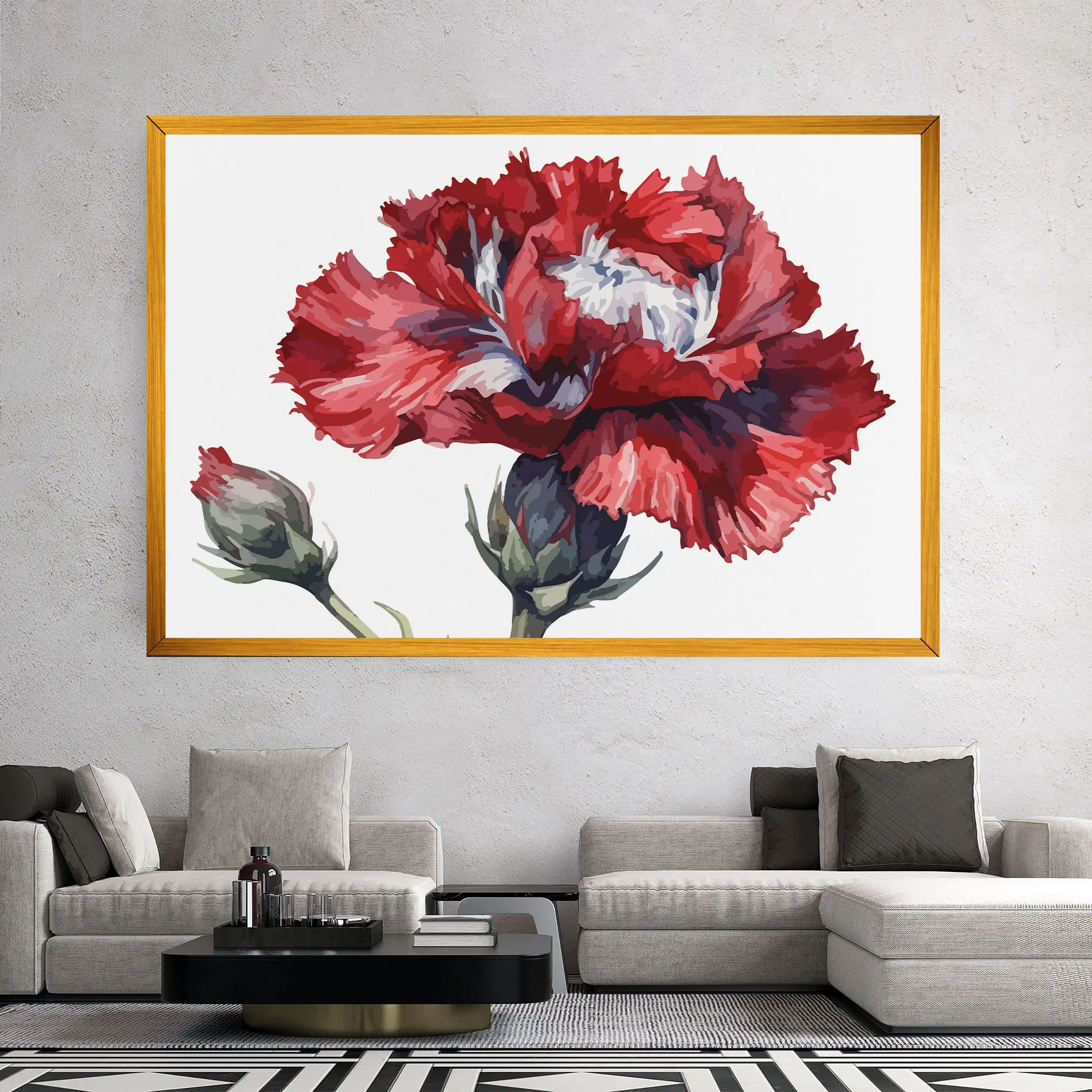 Leinwandbild Pretty Poppy mockup 2
