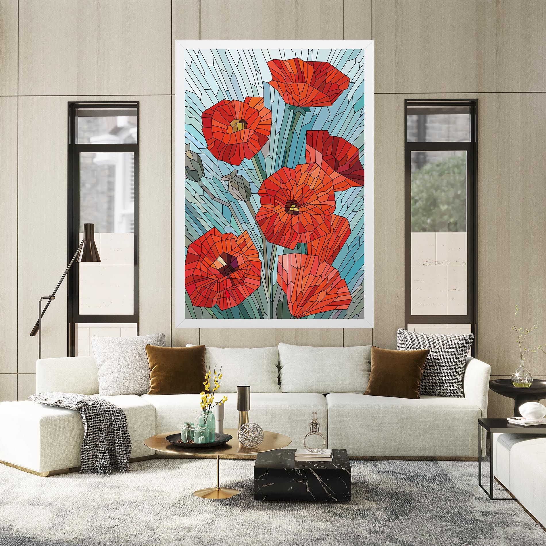 Blue Glass Poppy mockup 2