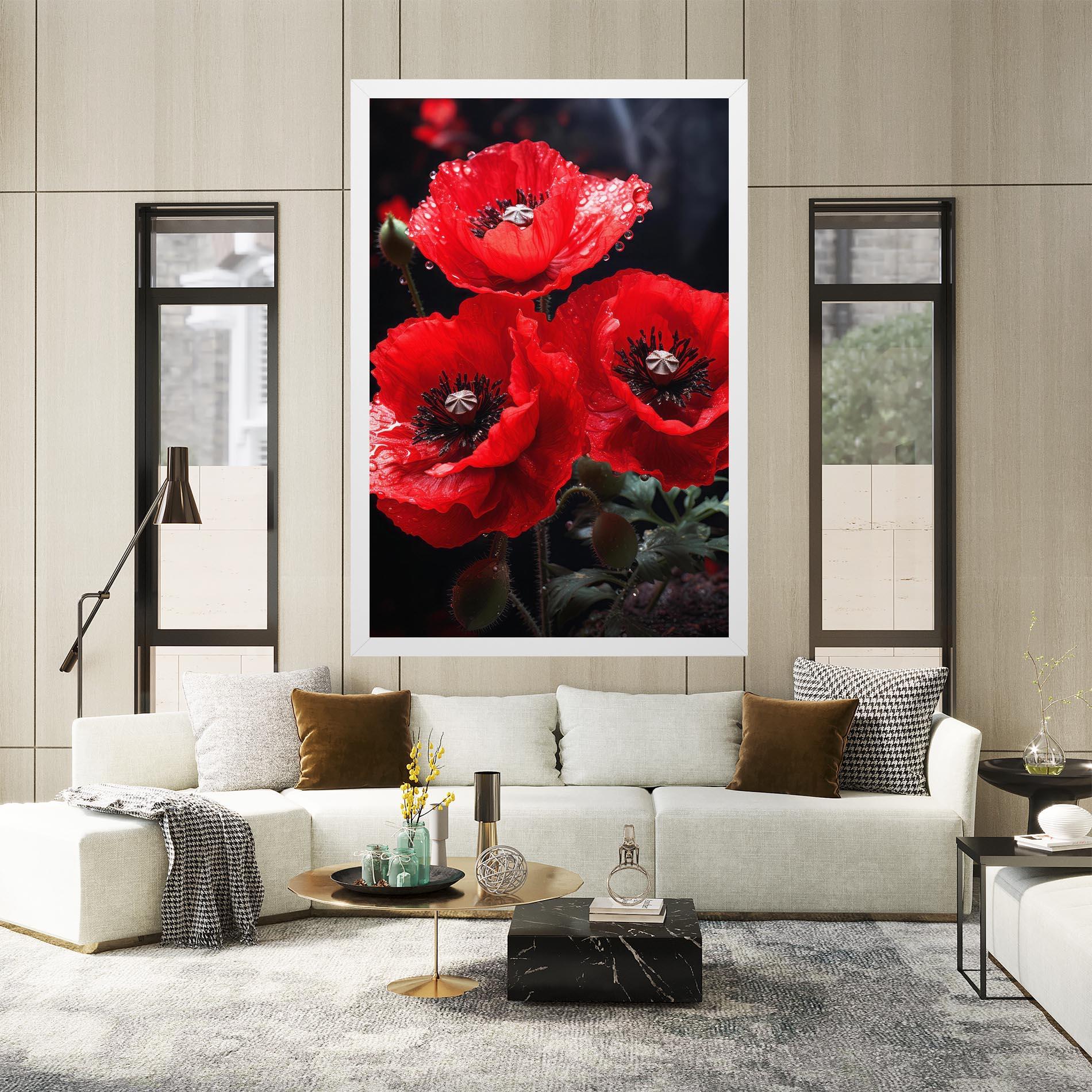 Leinwandbild Red Poppy mockup 2