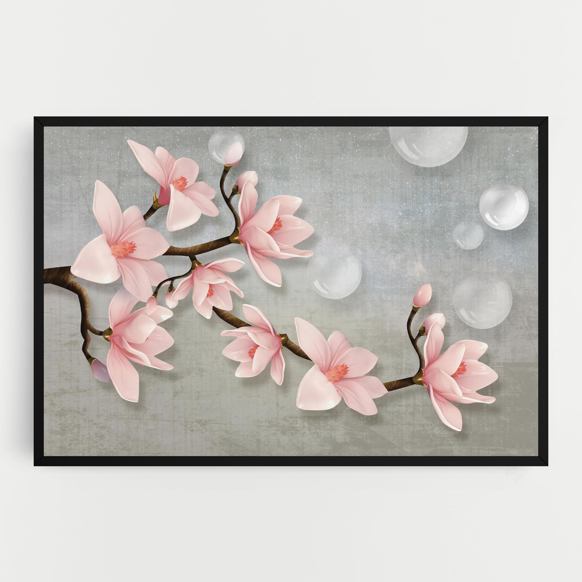 Leinwandbild Pink Magnolia mockup 0