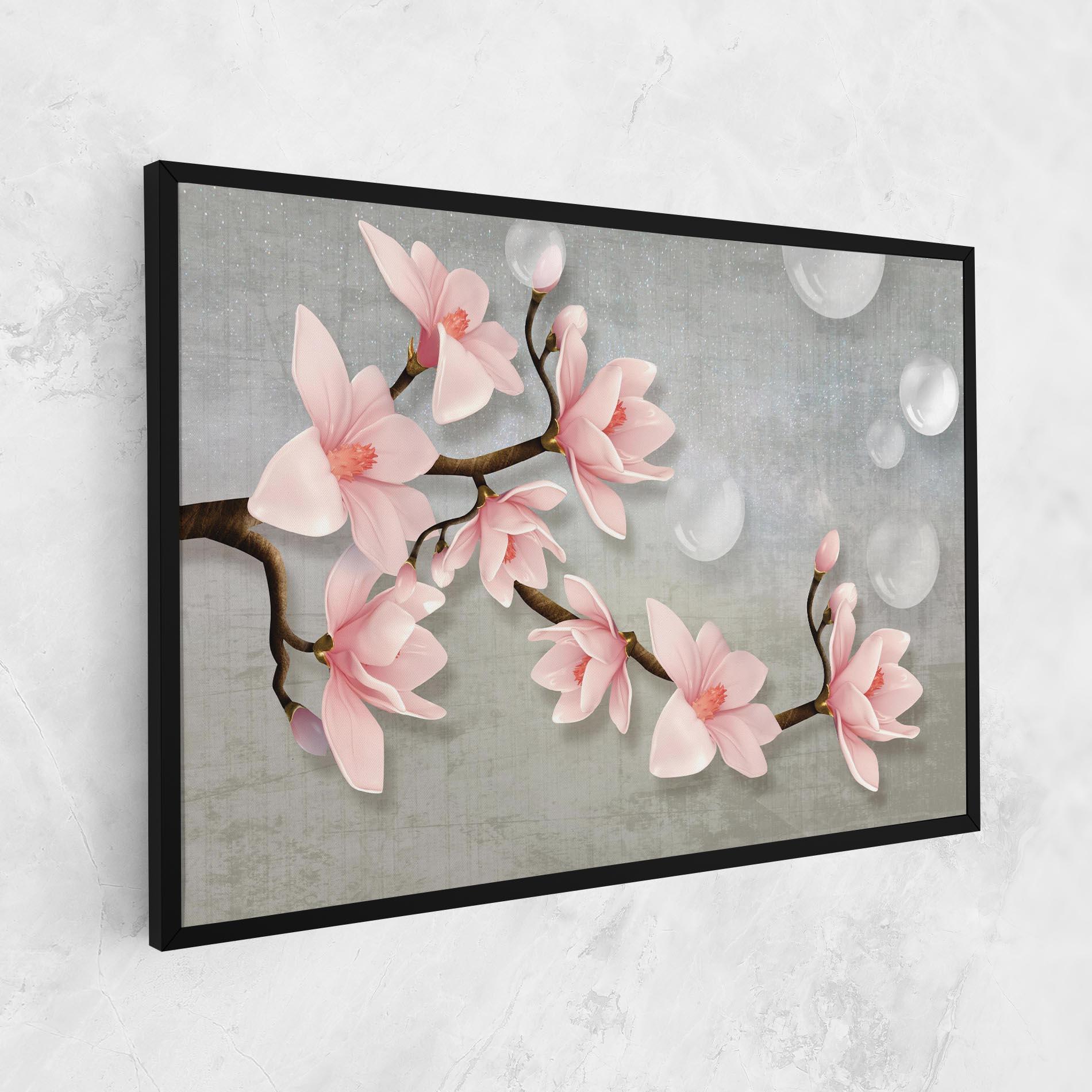 Leinwandbild Pink Magnolia mockup 1