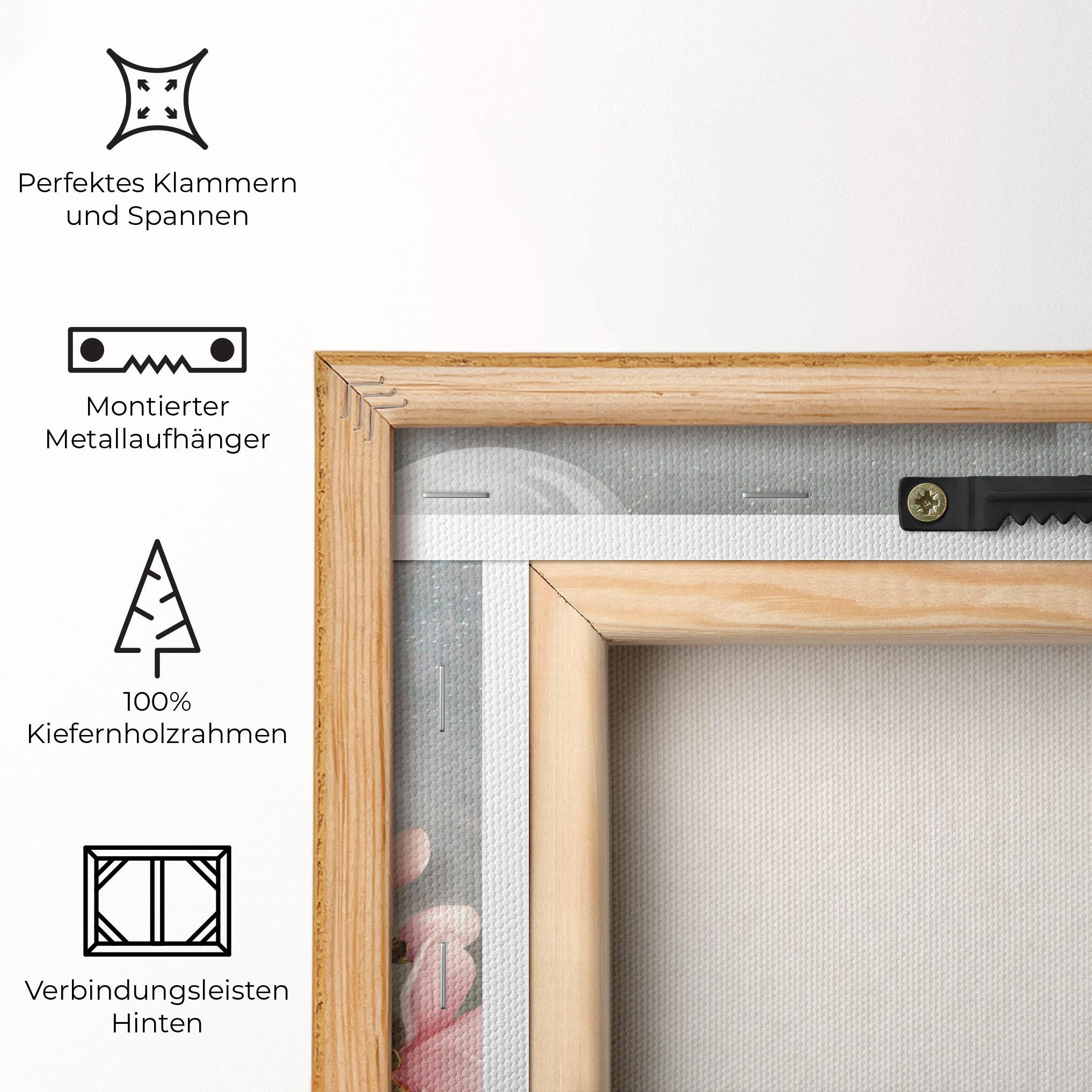 Leinwandbild Pink Magnolia mockup 5