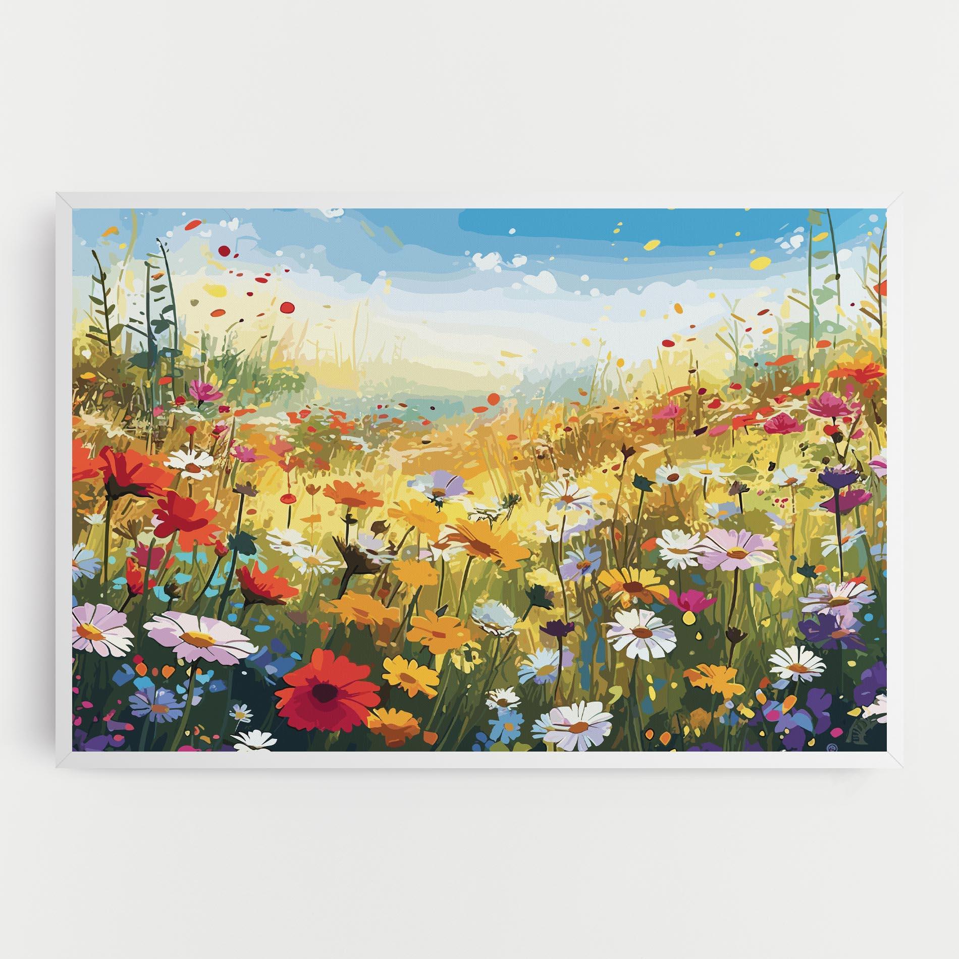 Leinwandbild Colorful Daisy Mix mockup 0