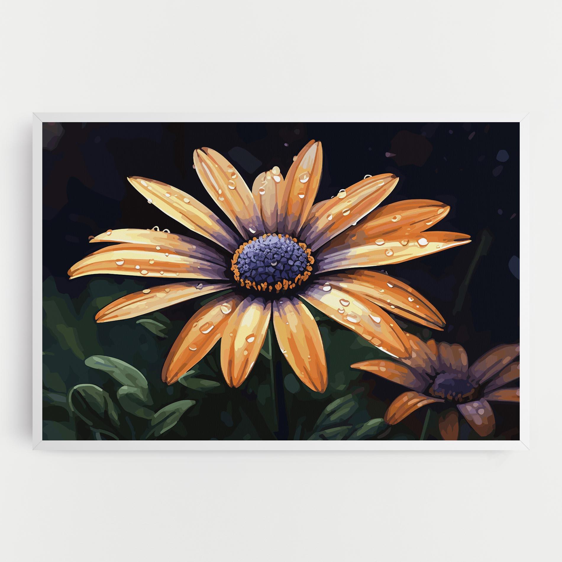 Leinwandbild Orange Pretty Daisy mockup 0