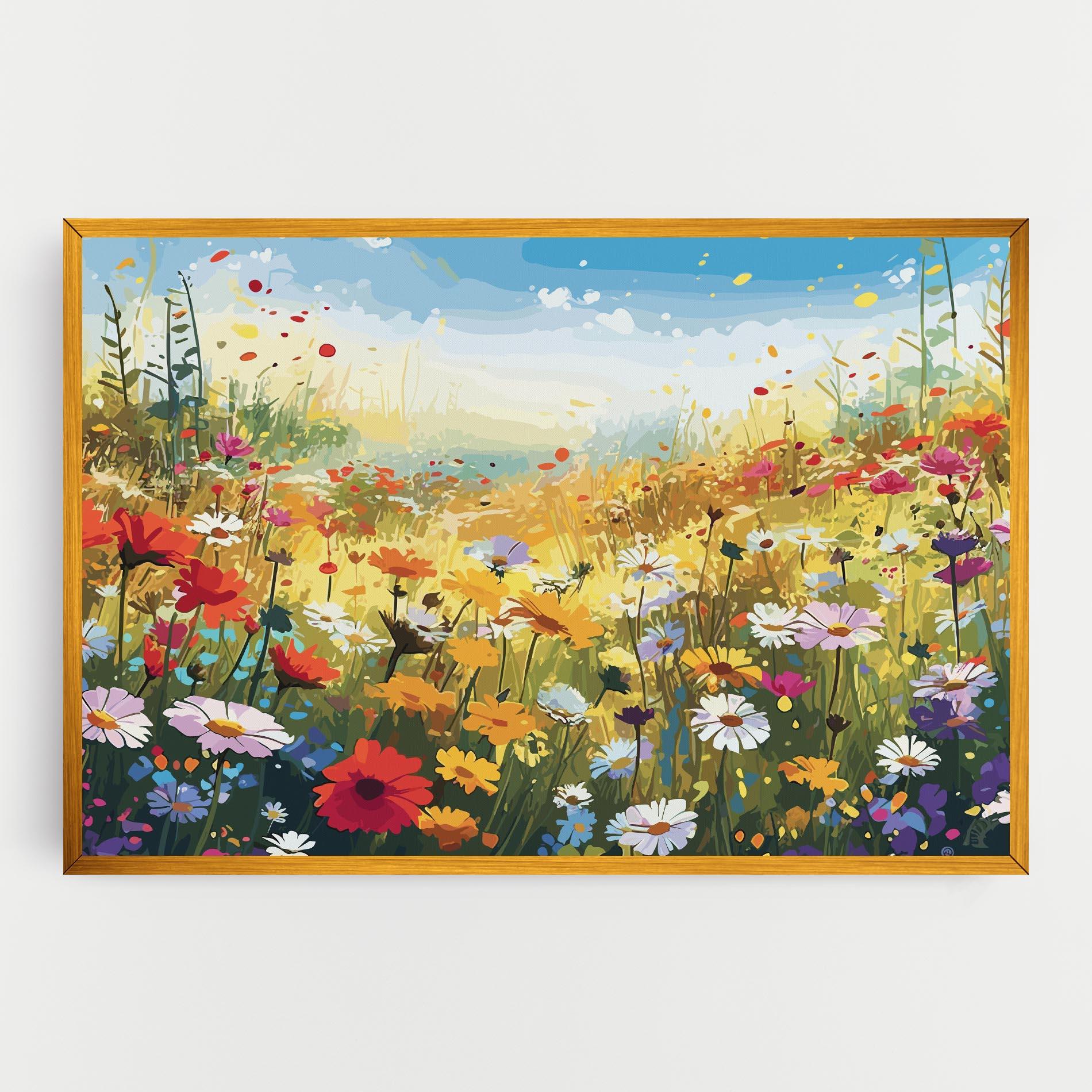 Leinwandbild Colorful Daisy Mix mockup 0