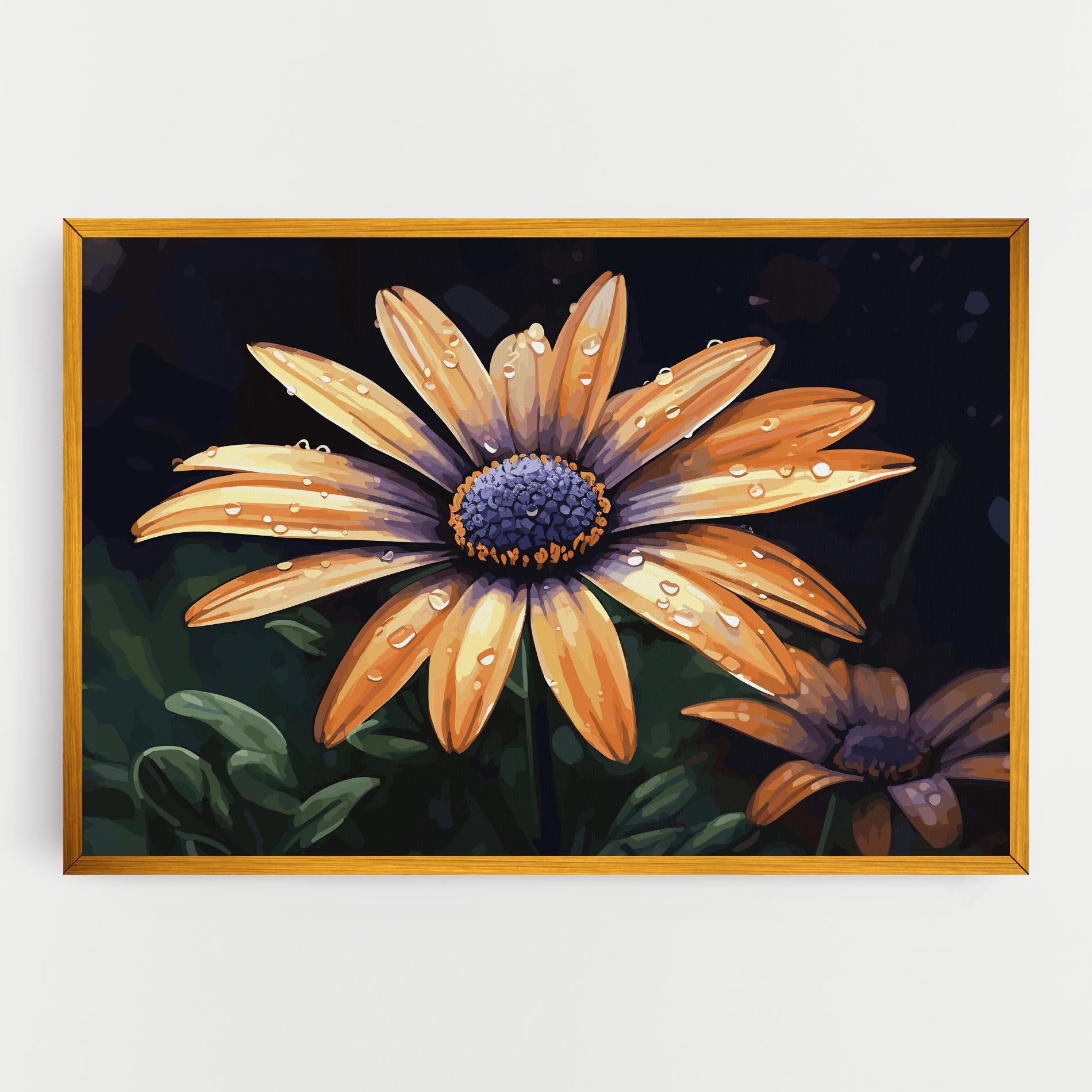 Leinwandbild Orange Pretty Daisy mockup 0