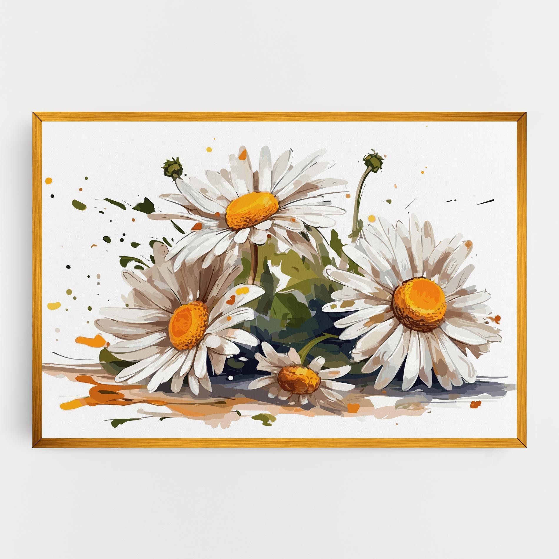 White Beautiful Daisy mockup 0