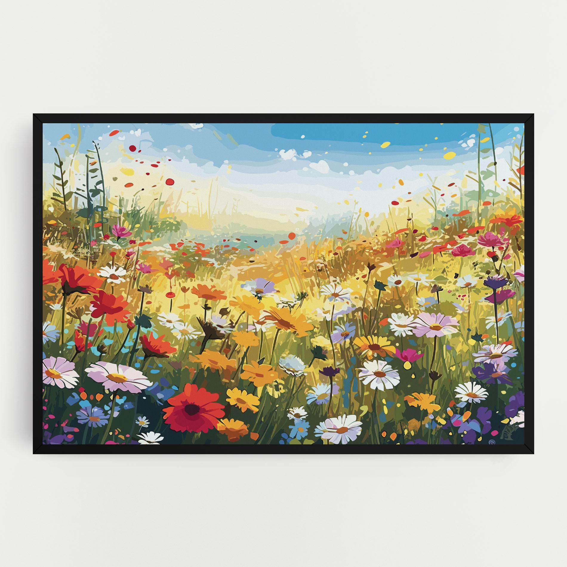 Leinwandbild Colorful Daisy Mix mockup 0