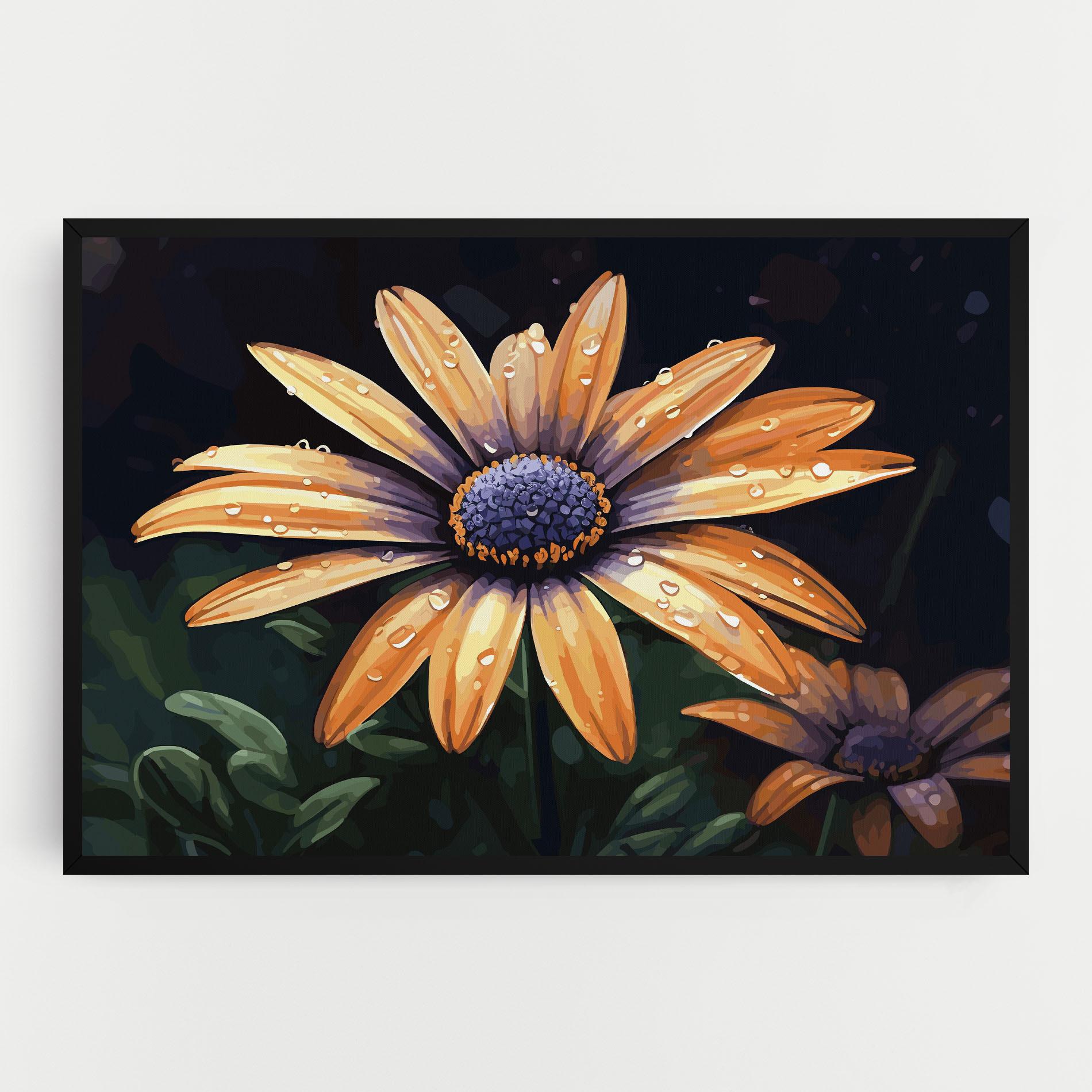 Leinwandbild Orange Pretty Daisy mockup 0