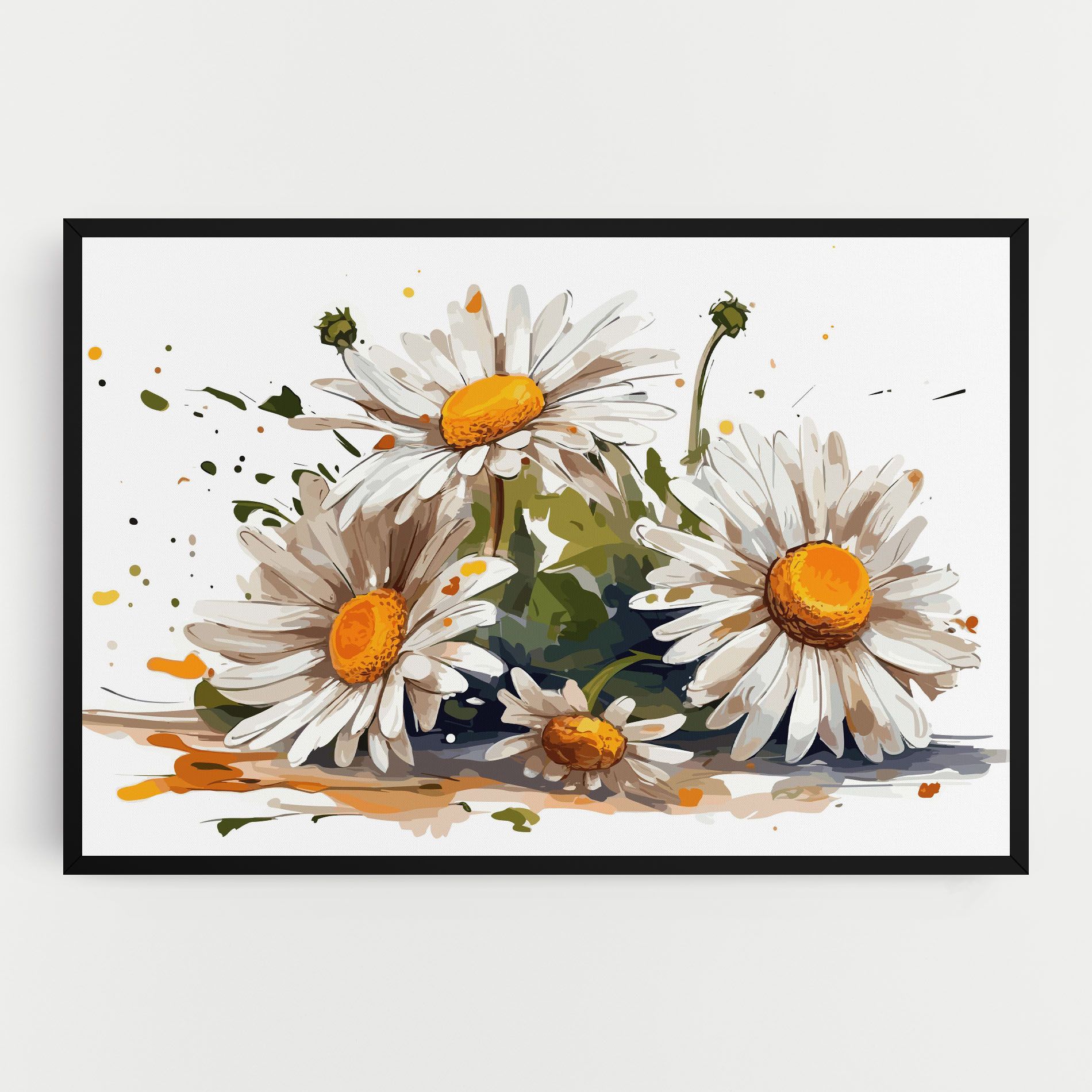 White Beautiful Daisy mockup 0