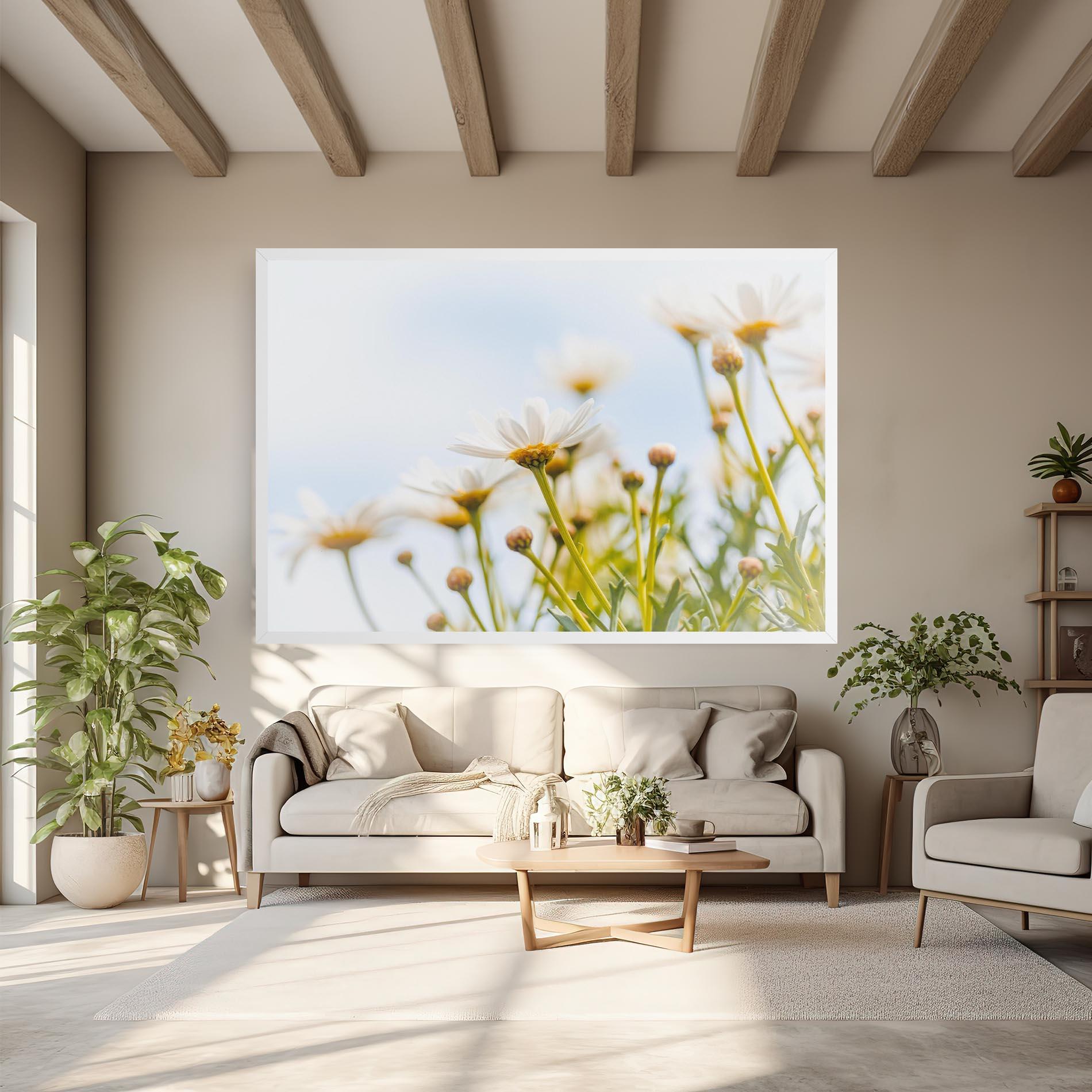 Leinwandbild Dreamy Daisy mockup 6