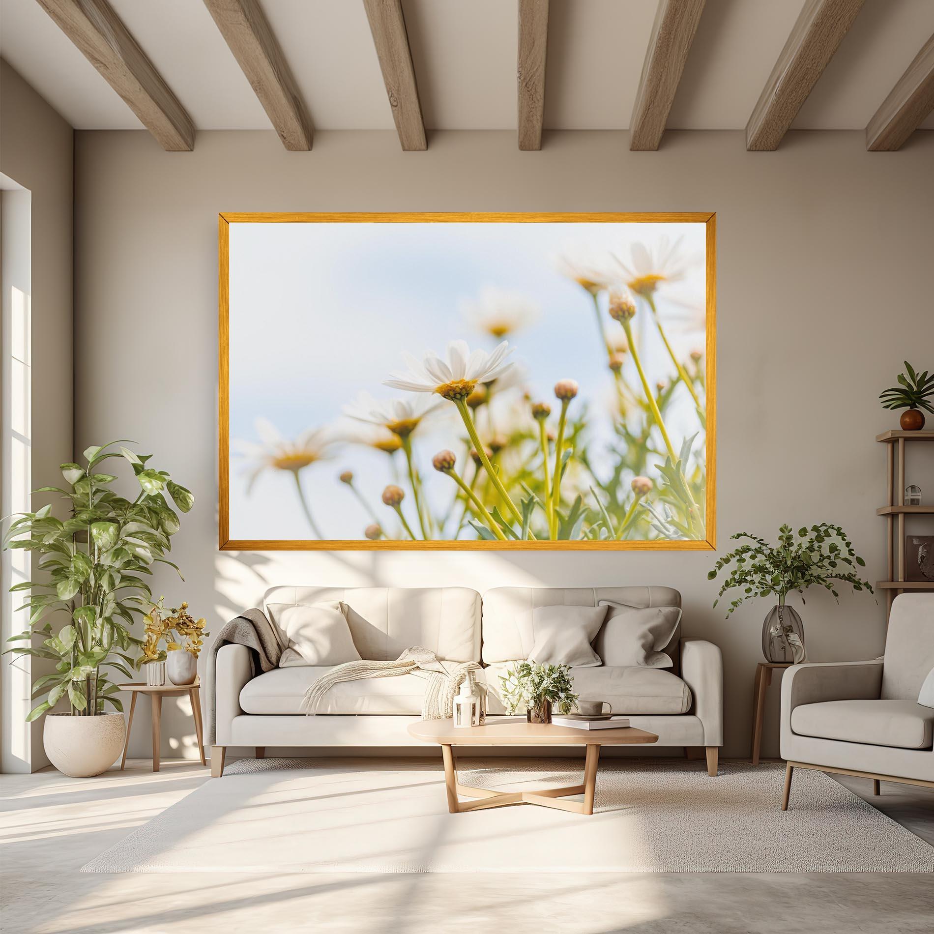Leinwandbild Dreamy Daisy mockup 6