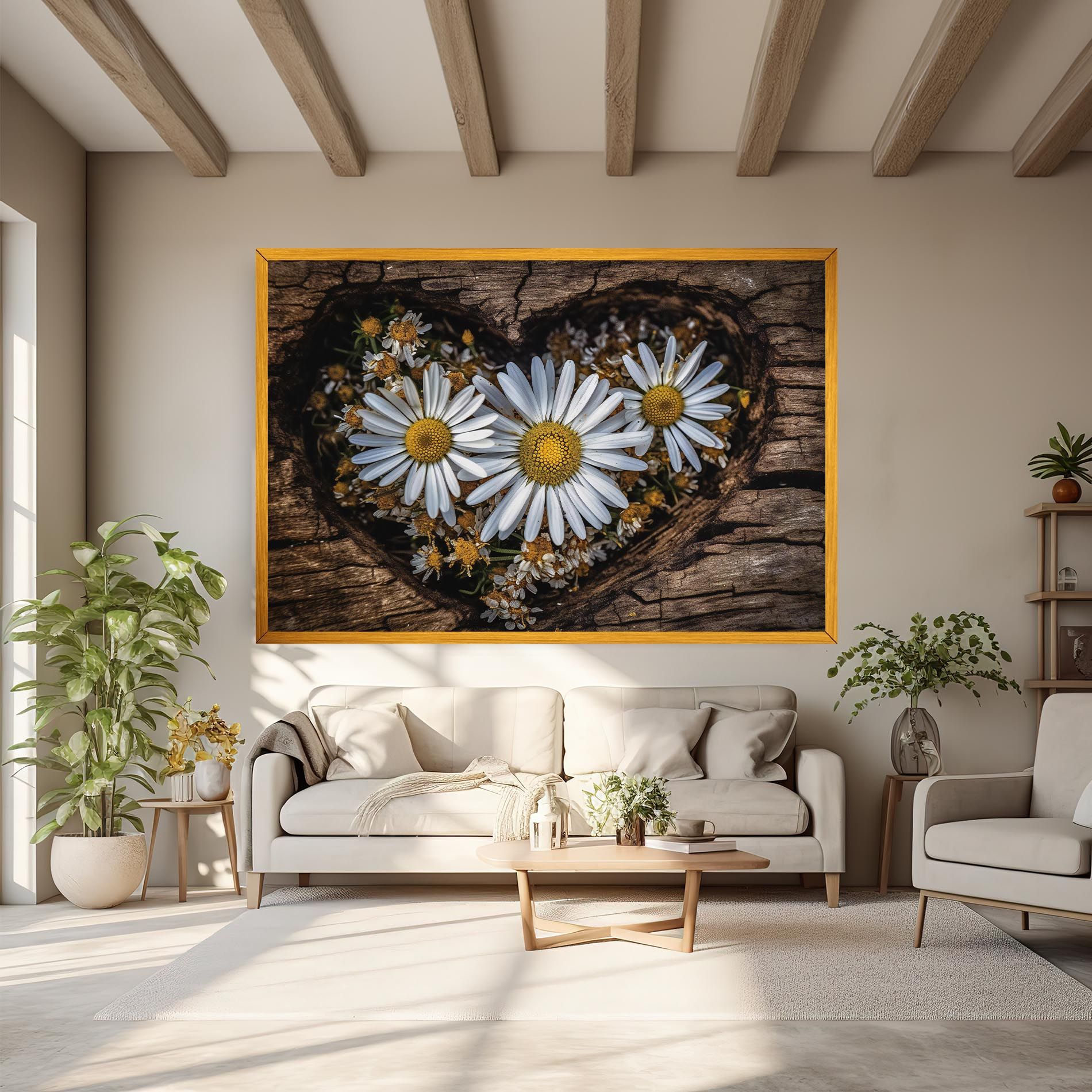Heart Shaped Daisy mockup 6