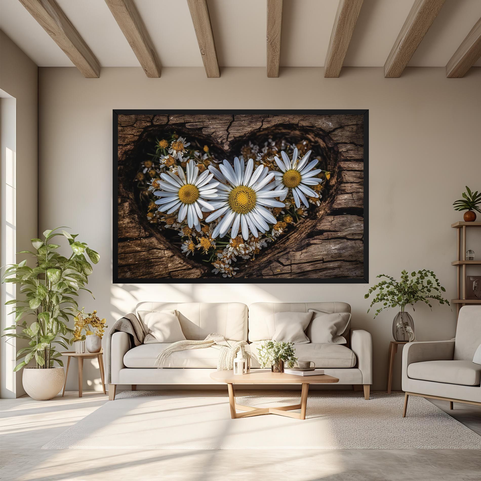 Heart Shaped Daisy mockup 6
