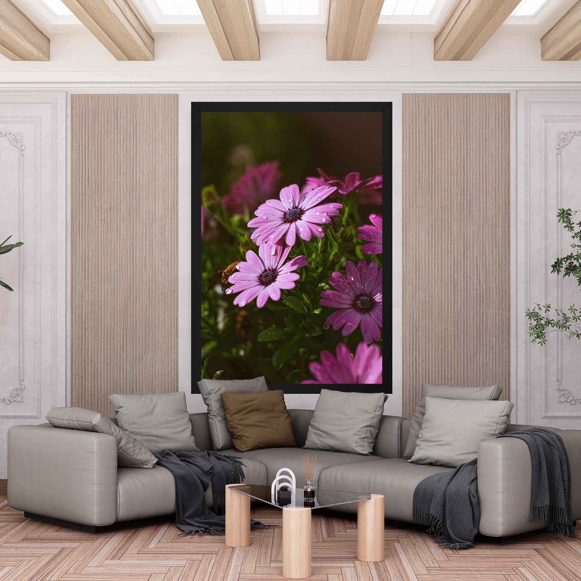 Leinwandbild Purple Daisy mockup 6