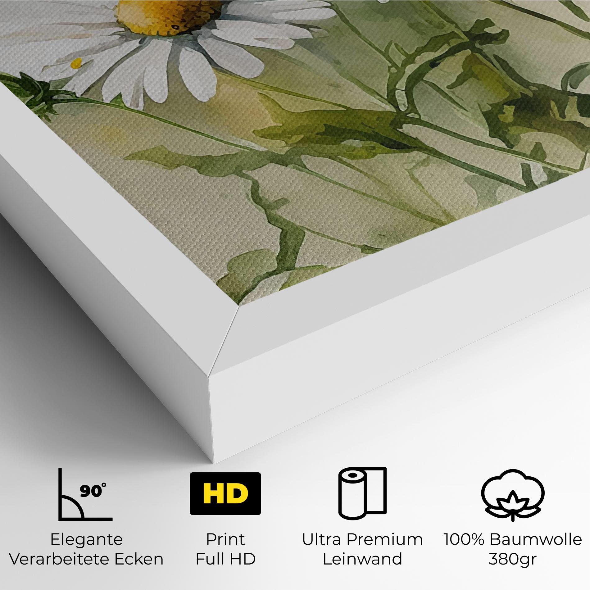 Leinwandbild Painted Daisy mockup 4