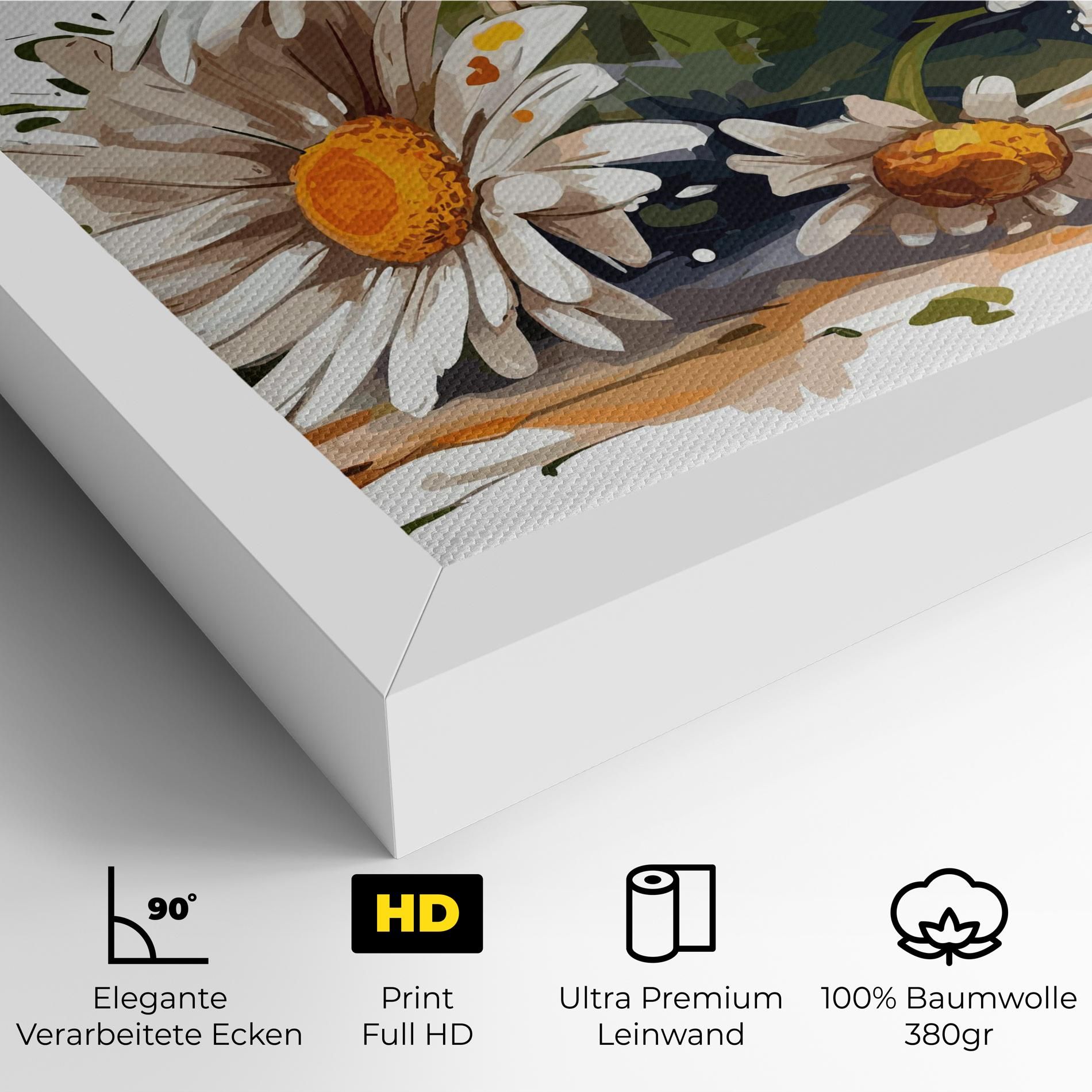 White Beautiful Daisy mockup 4