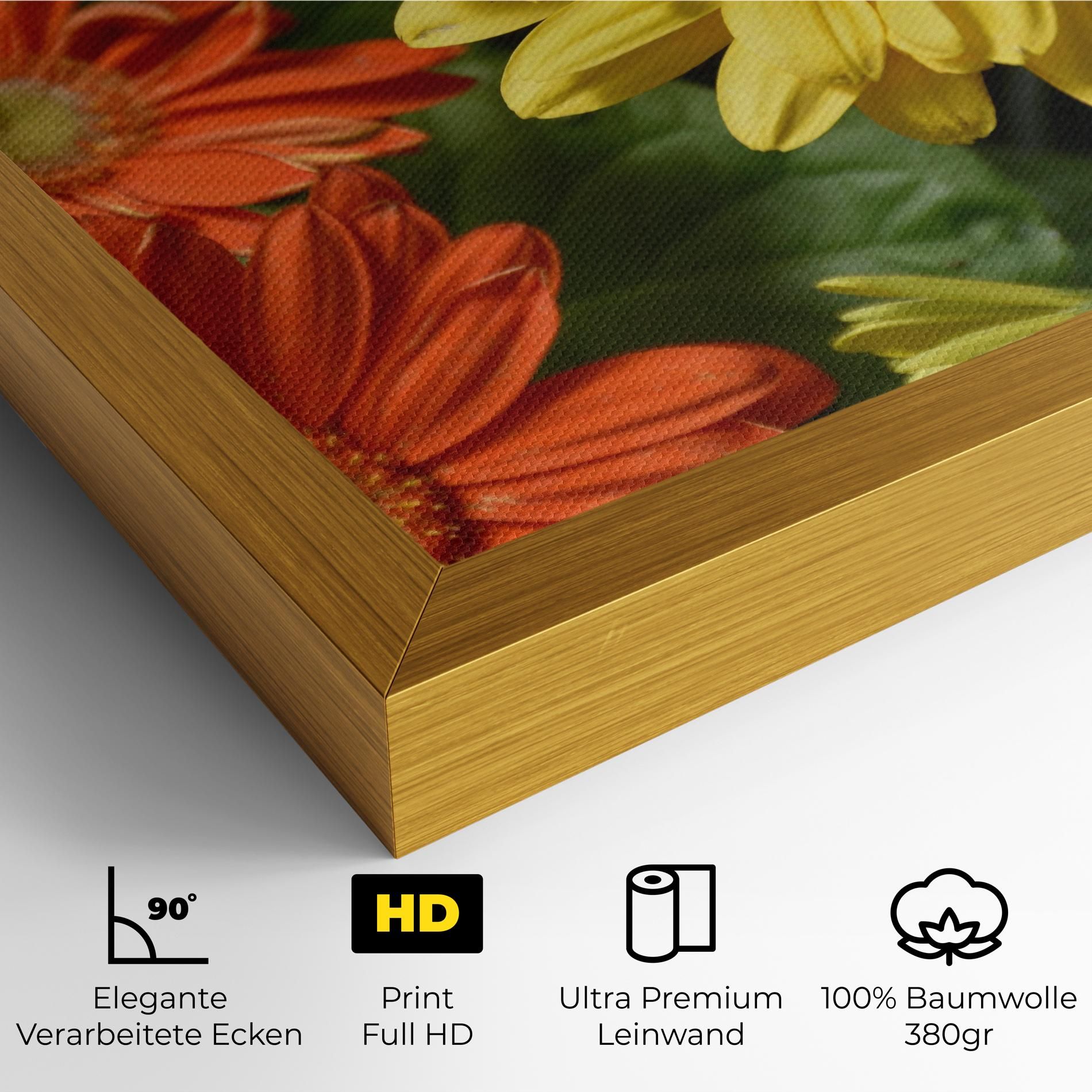 Orange Yellow Daisy mockup 4