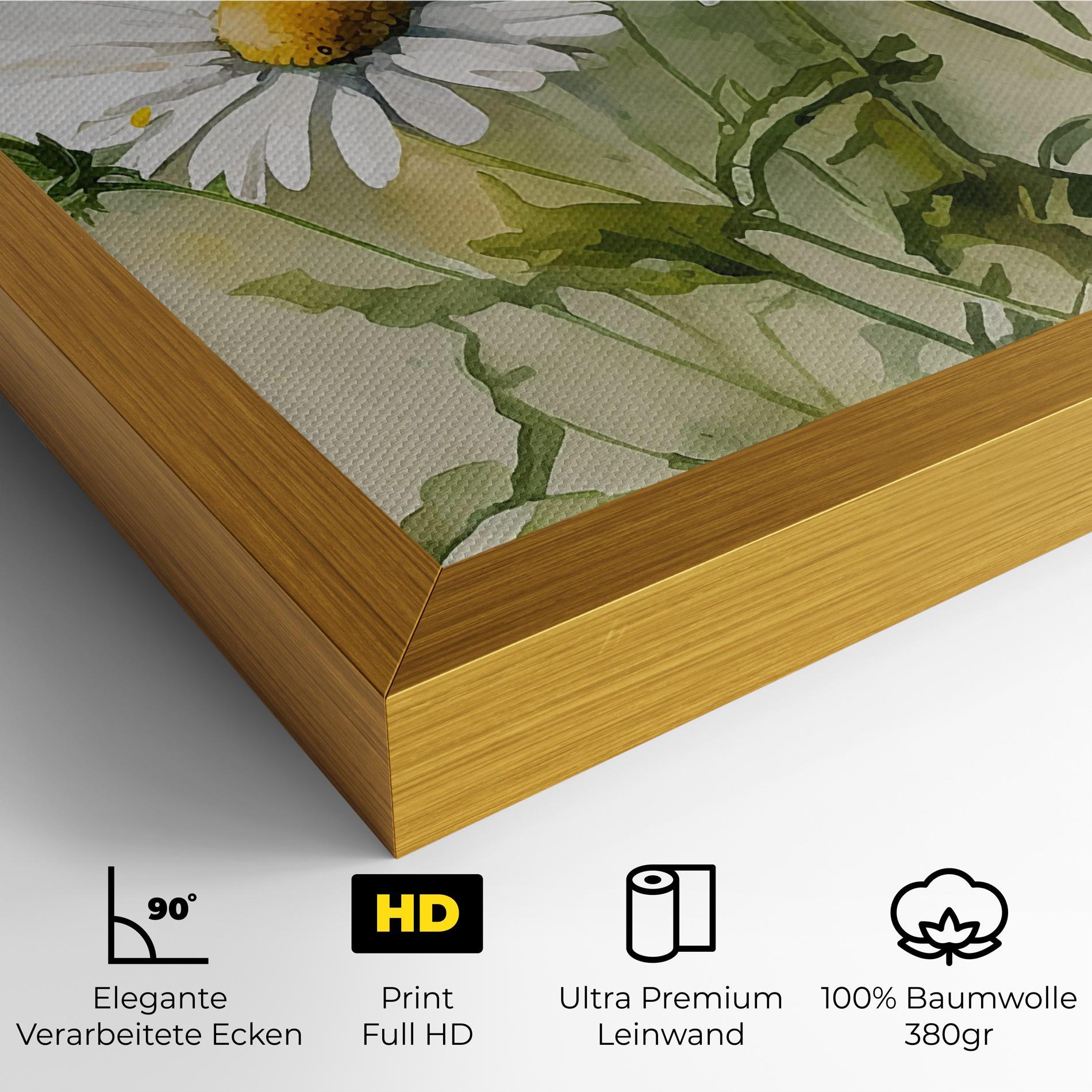 Leinwandbild Painted Daisy mockup 4