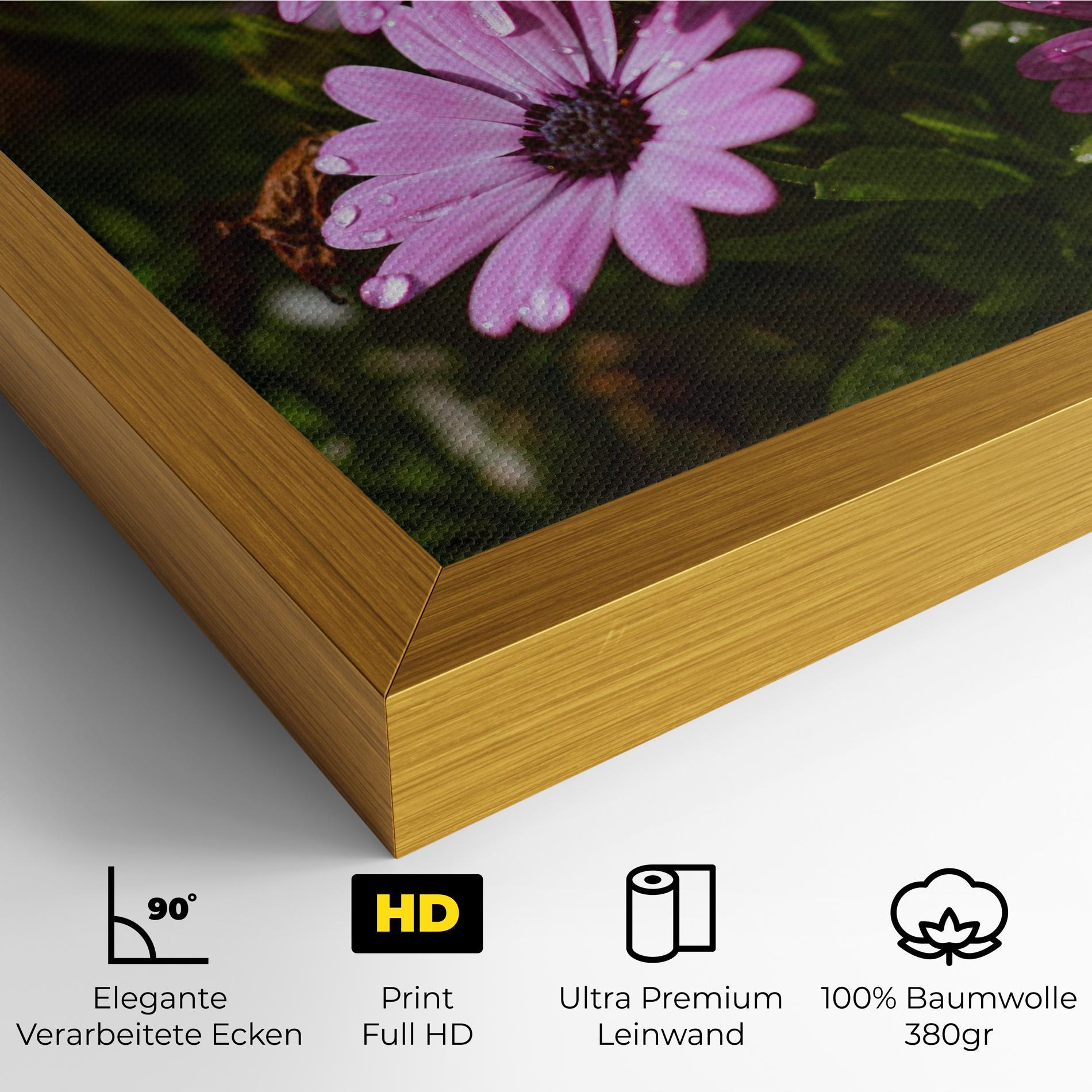 Leinwandbild Purple Daisy mockup 4