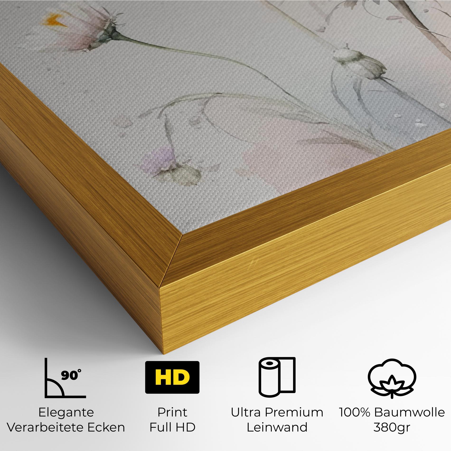 Leinwandbild White Painted Daisy mockup 4
