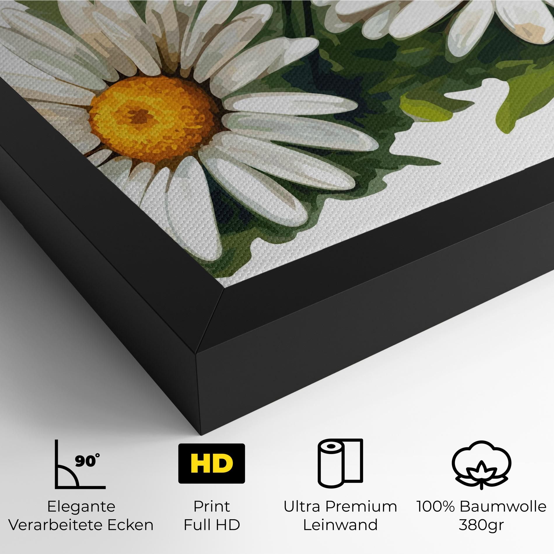 Grey White Daisy mockup 4