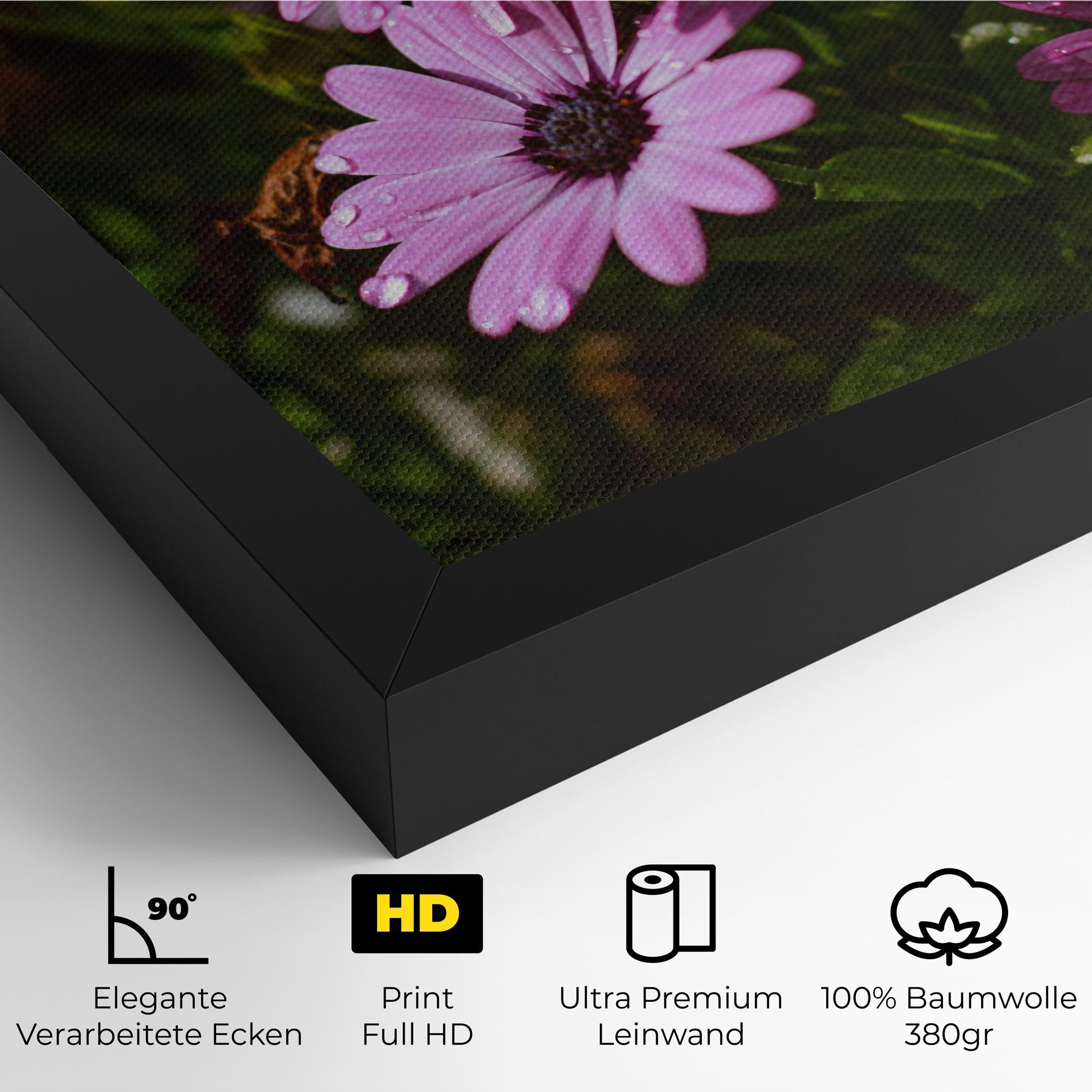 Leinwandbild Purple Daisy mockup 4
