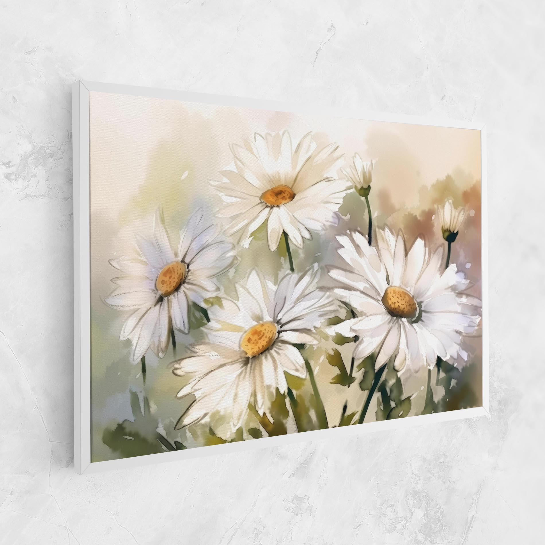 Leinwandbild Daisy Painting mockup 1