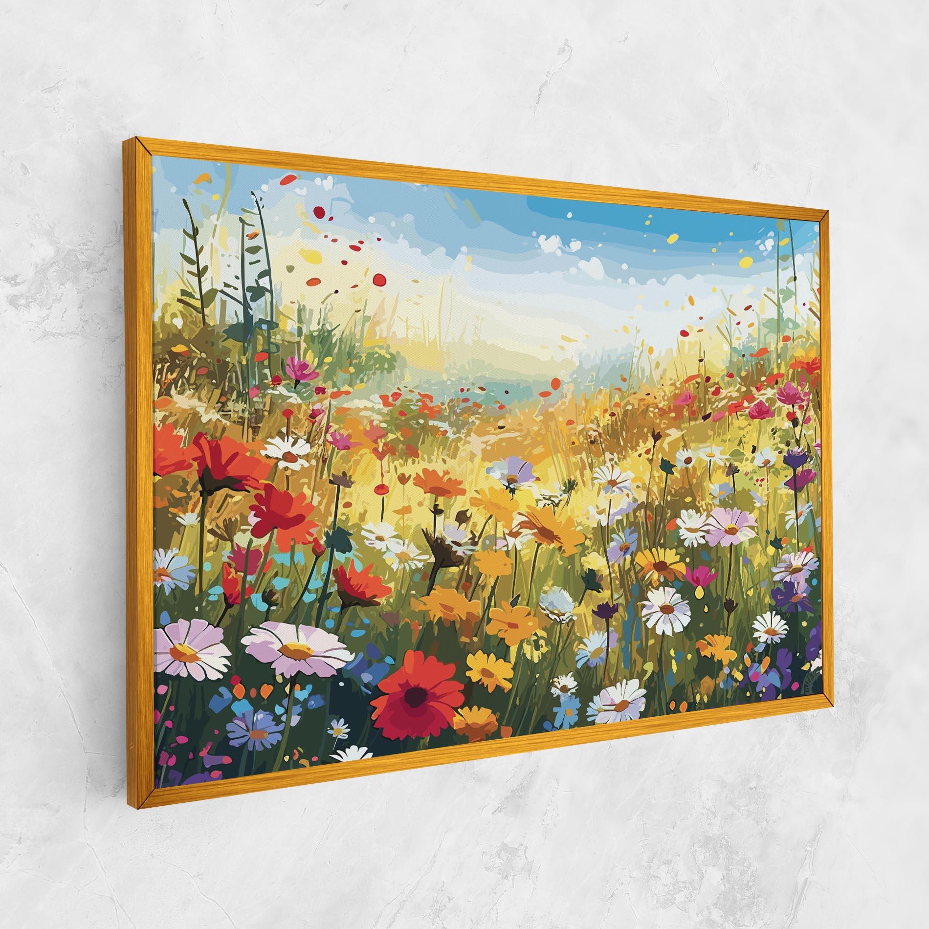 Leinwandbild Colorful Daisy Mix mockup 1