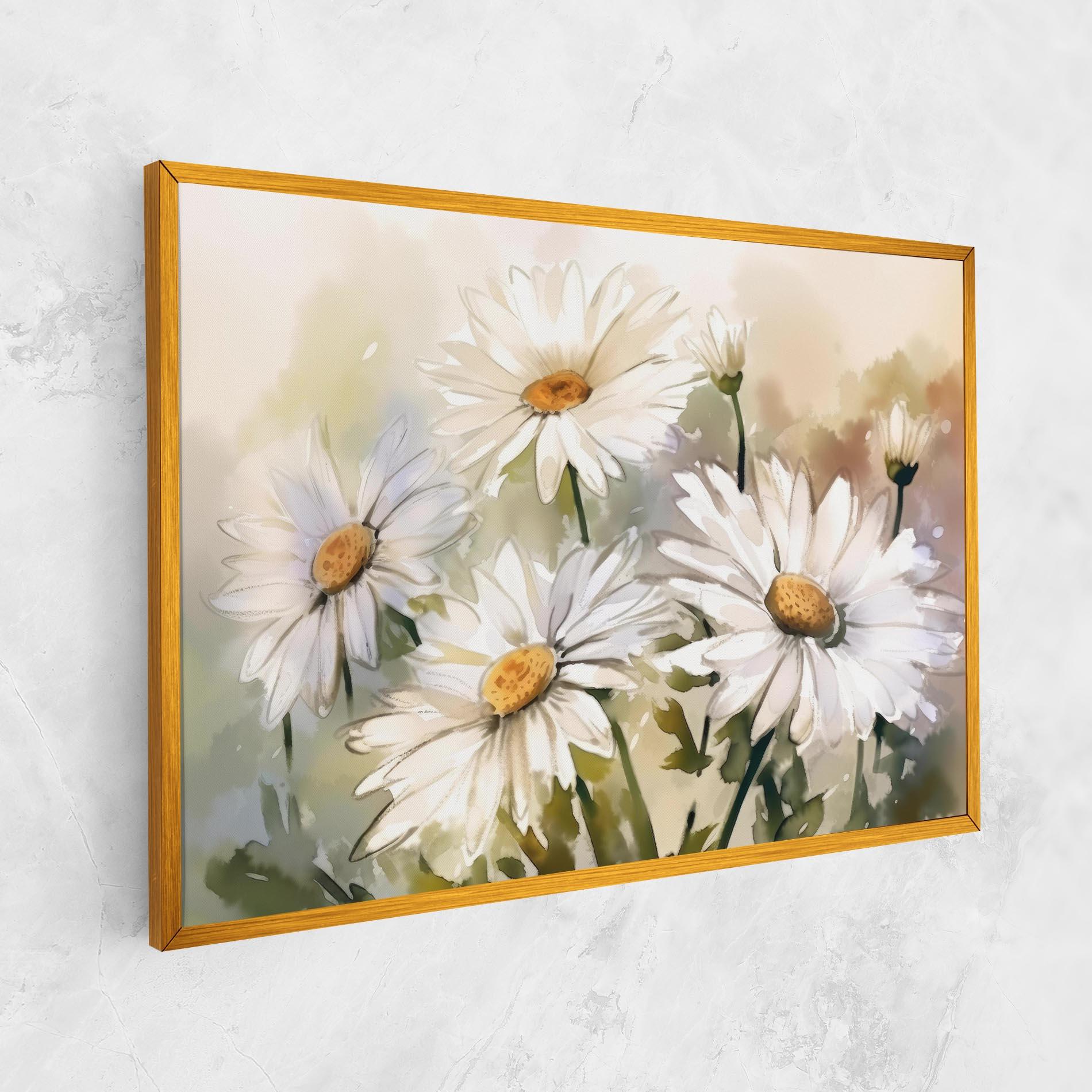 Leinwandbild Daisy Painting mockup 1