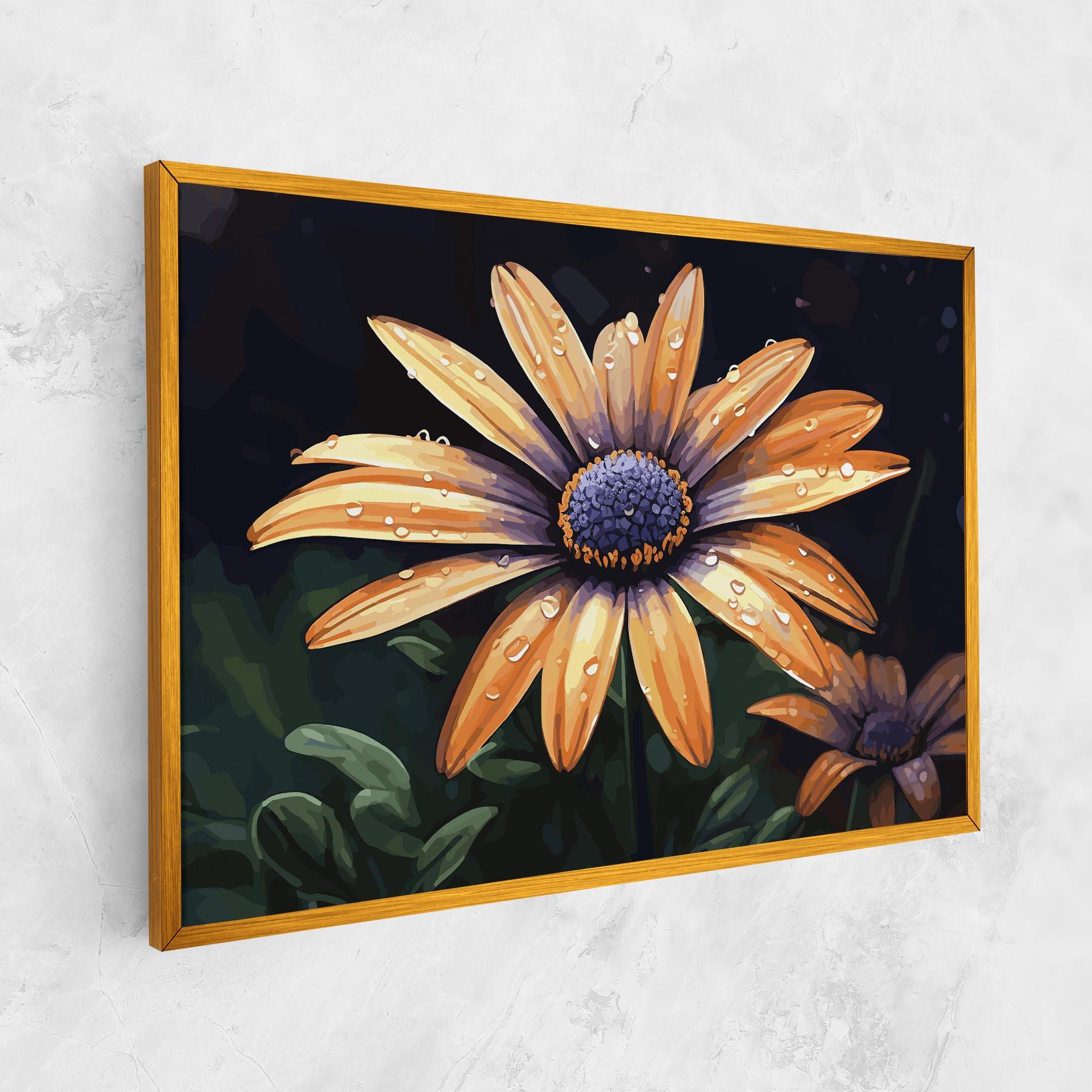 Leinwandbild Orange Pretty Daisy mockup 1