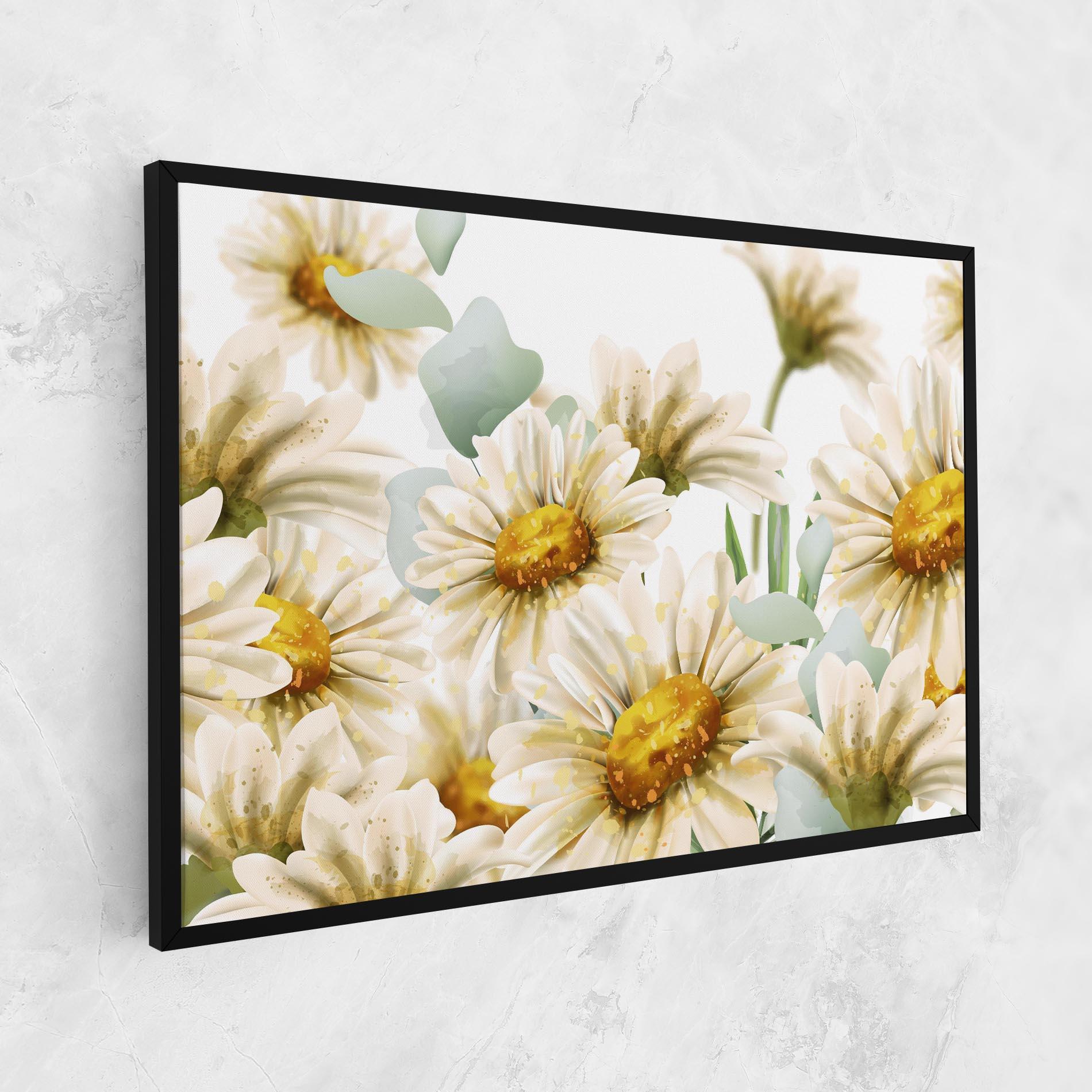 Leinwandbild Beautiful Daisy Art mockup 1