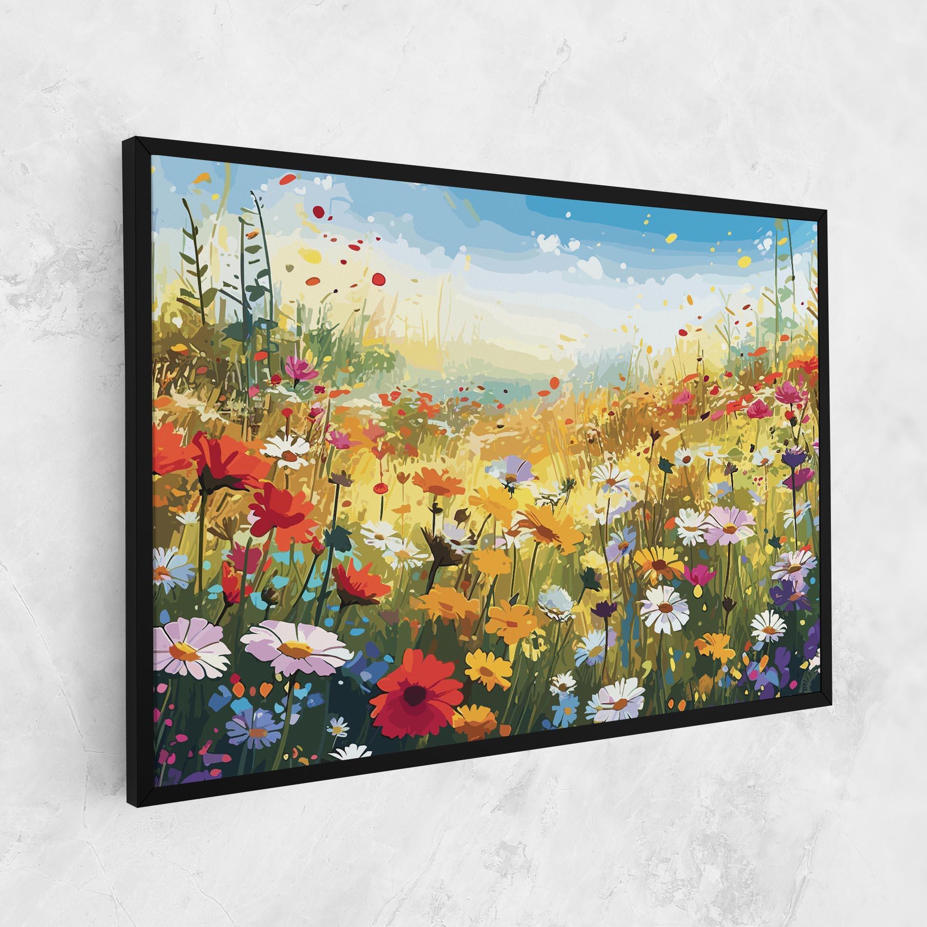 Leinwandbild Colorful Daisy Mix mockup 1