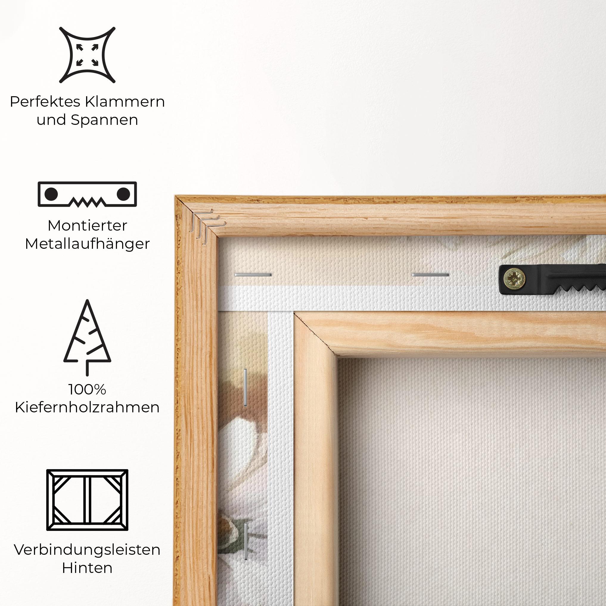 Leinwandbild Daisy Painting mockup 5