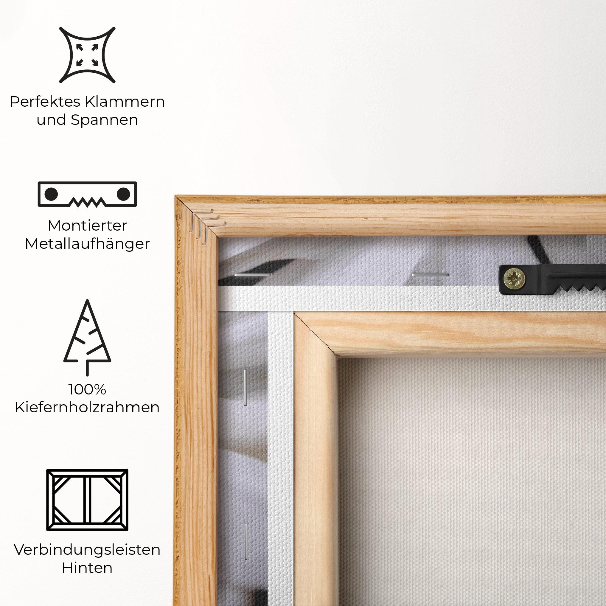 Leinwandbild Green Middle Daisy mockup 5