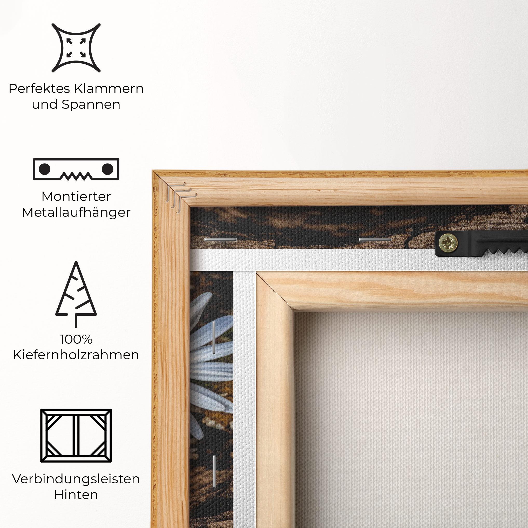 Leinwandbild Heart Shaped Daisy mockup 5