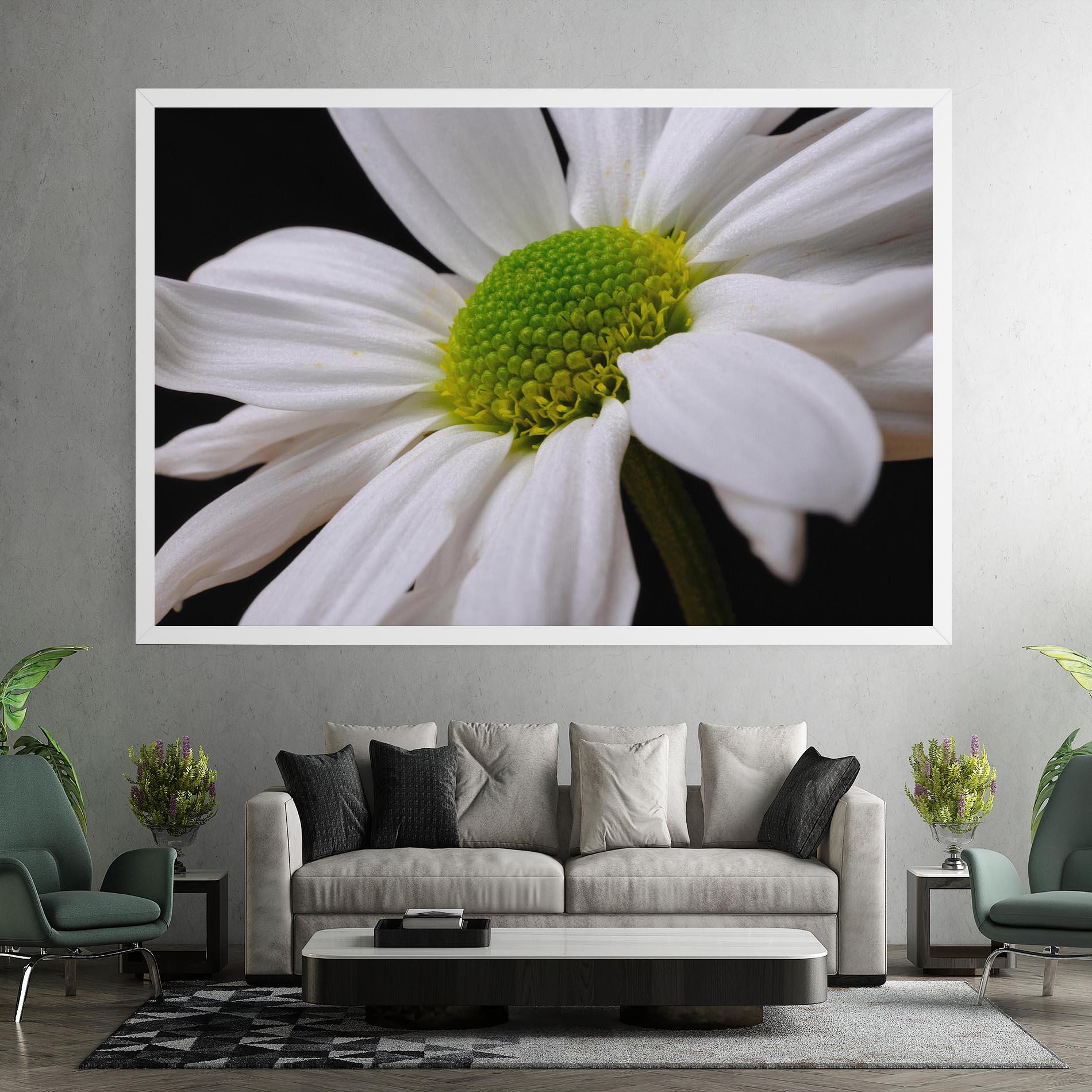 Leinwandbild Green Middle Daisy mockup 7