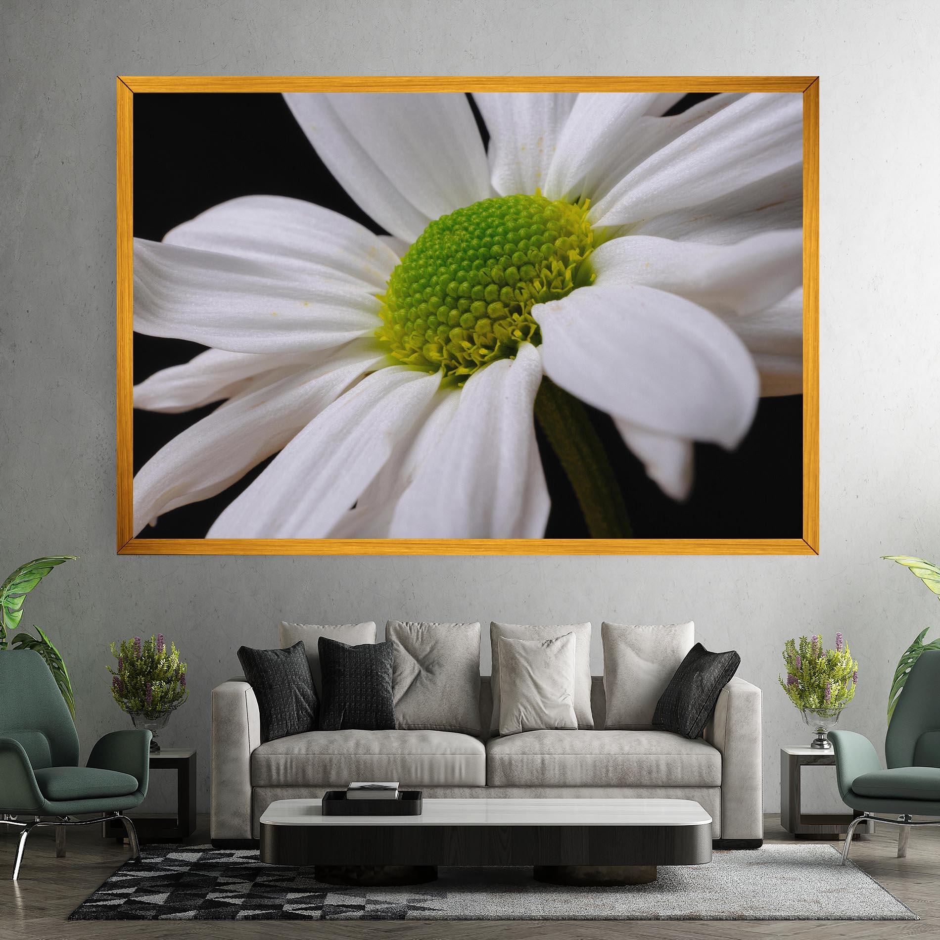 Leinwandbild Green Middle Daisy mockup 7