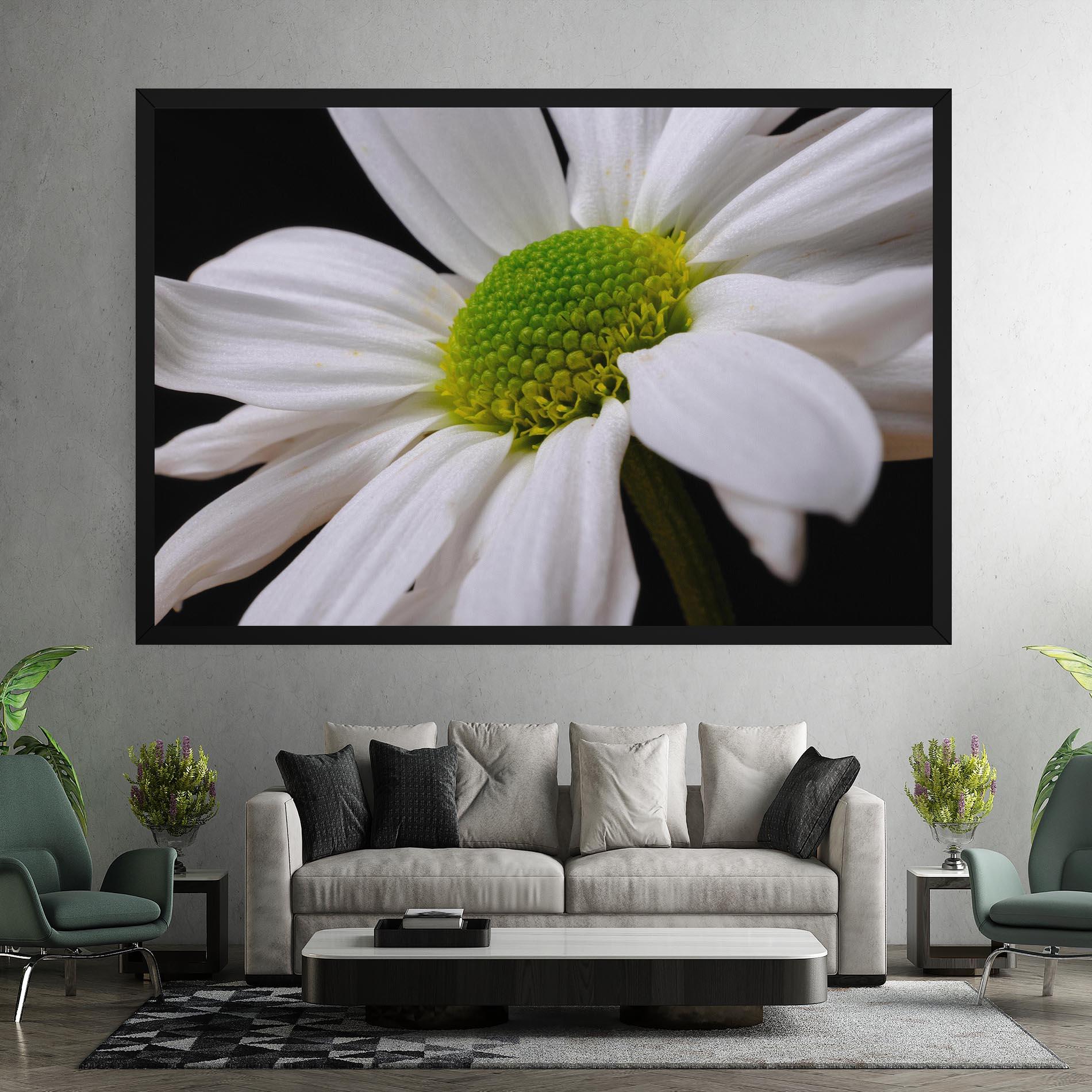 Leinwandbild Green Middle Daisy mockup 7