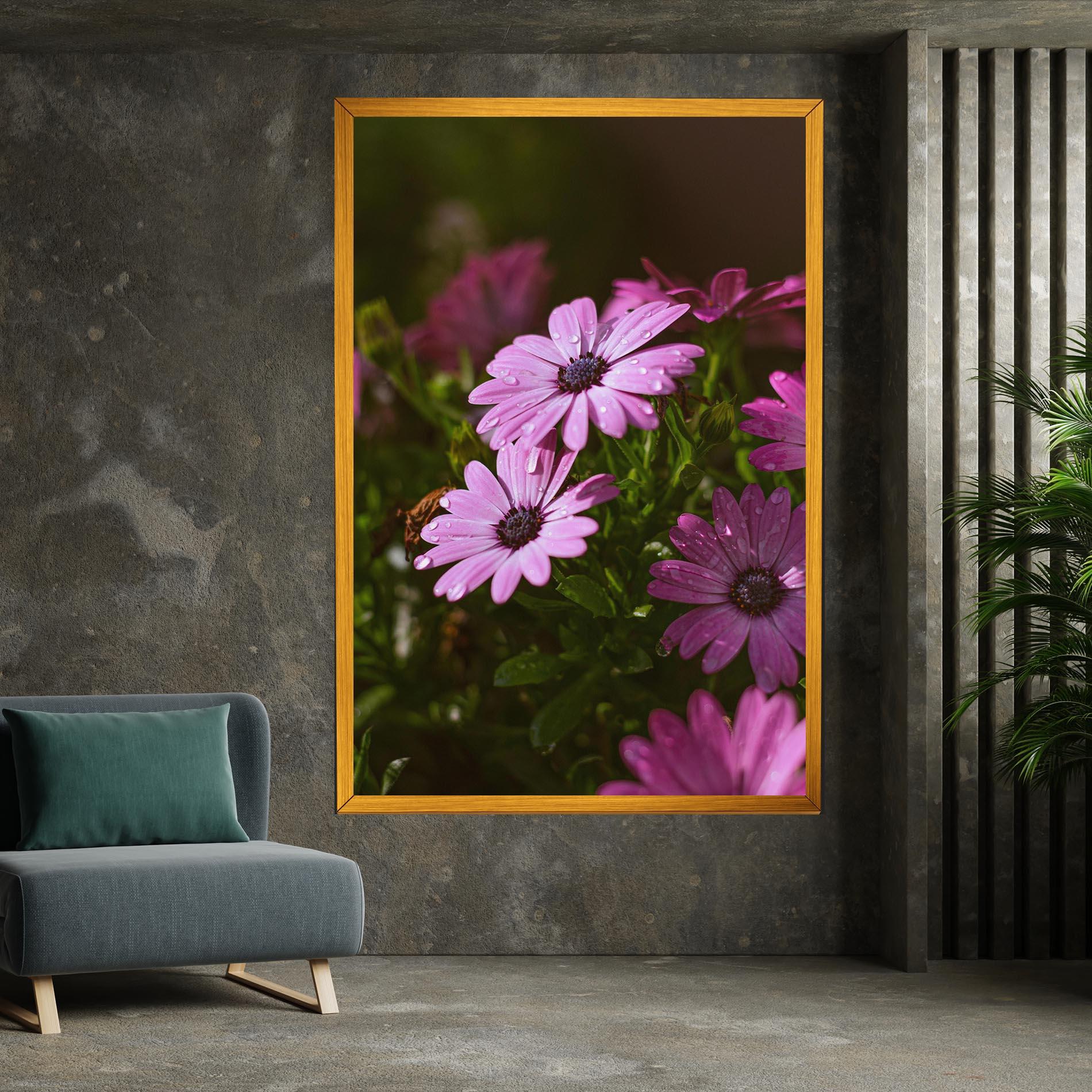 Leinwandbild Purple Daisy mockup 7