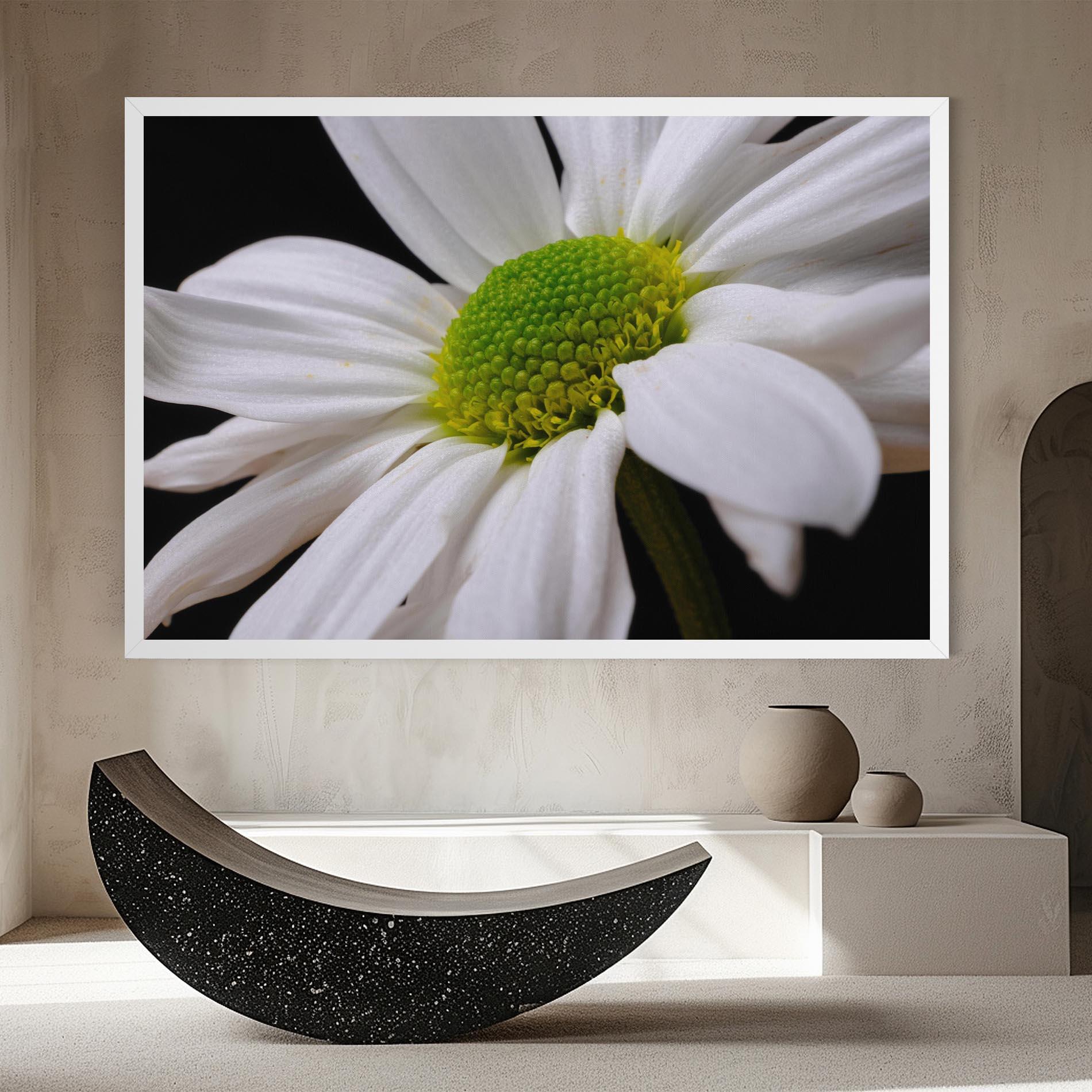 Leinwandbild Green Middle Daisy mockup 8