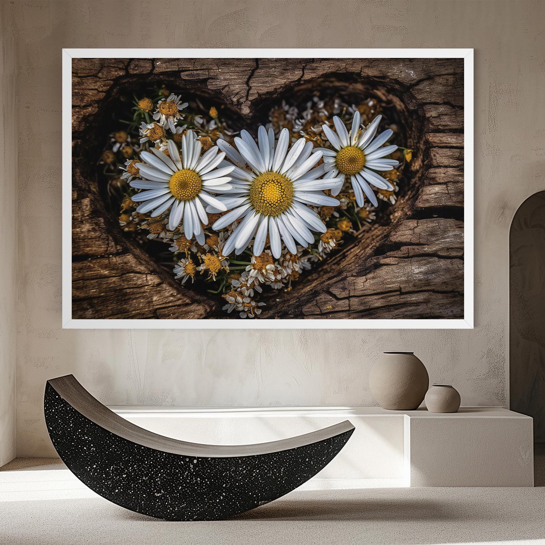 Heart Shaped Daisy mockup 8