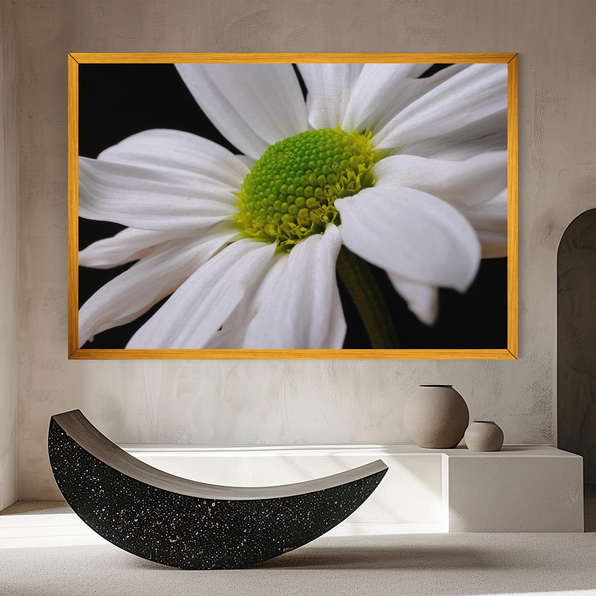 Leinwandbild Green Middle Daisy mockup 8