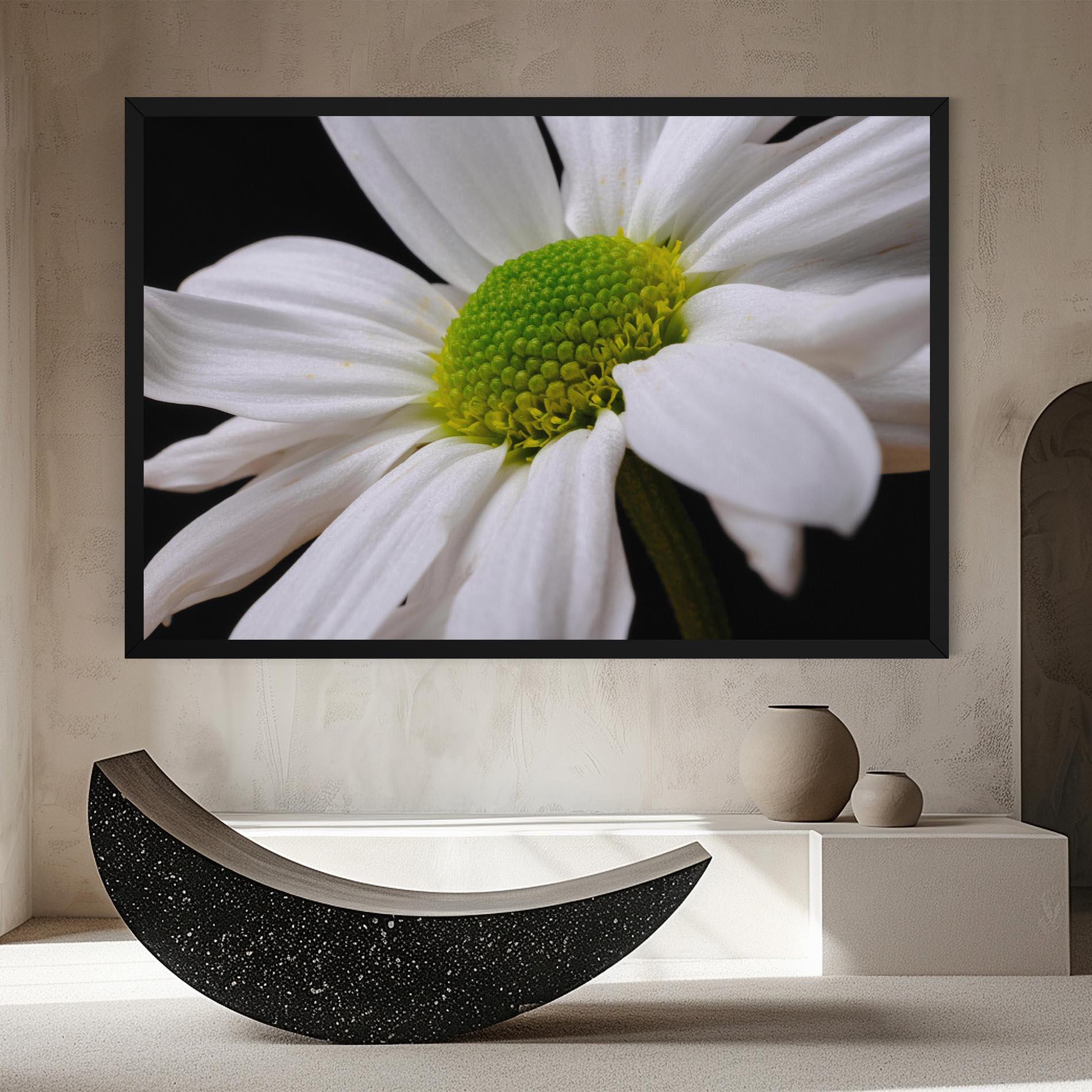 Leinwandbild Green Middle Daisy mockup 8