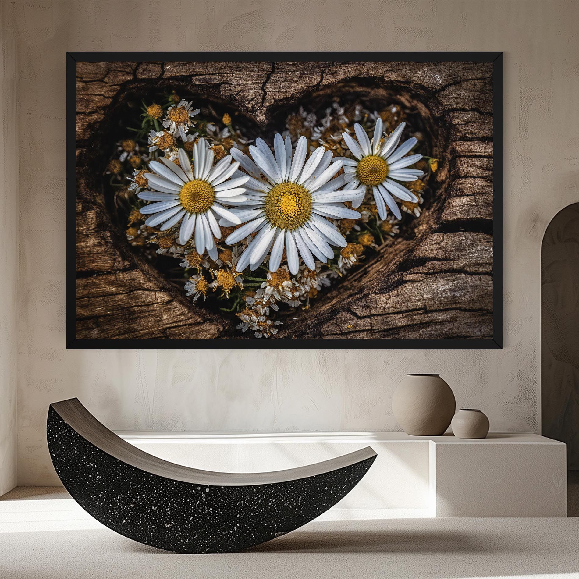 Heart Shaped Daisy mockup 8
