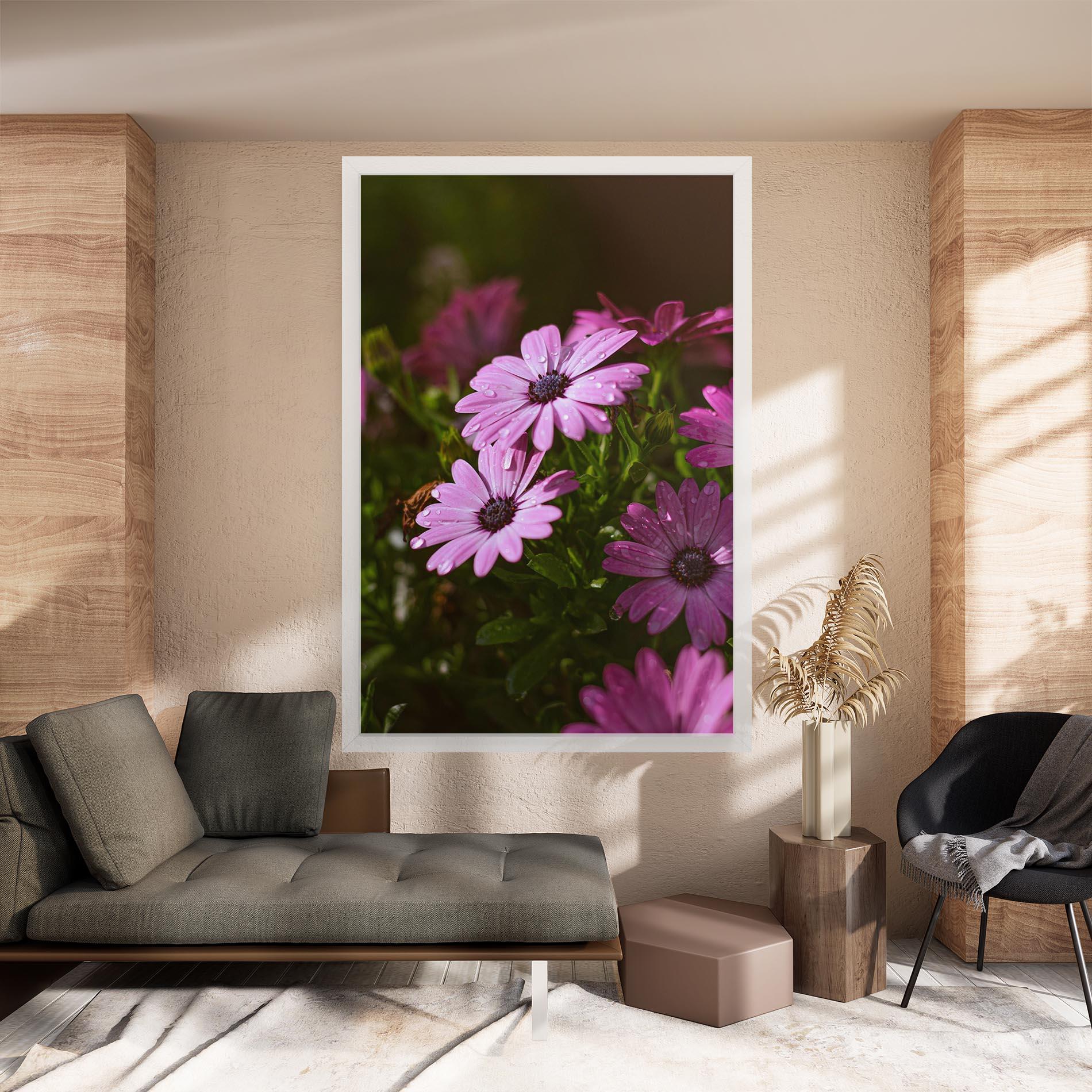 Leinwandbild Purple Daisy mockup 8