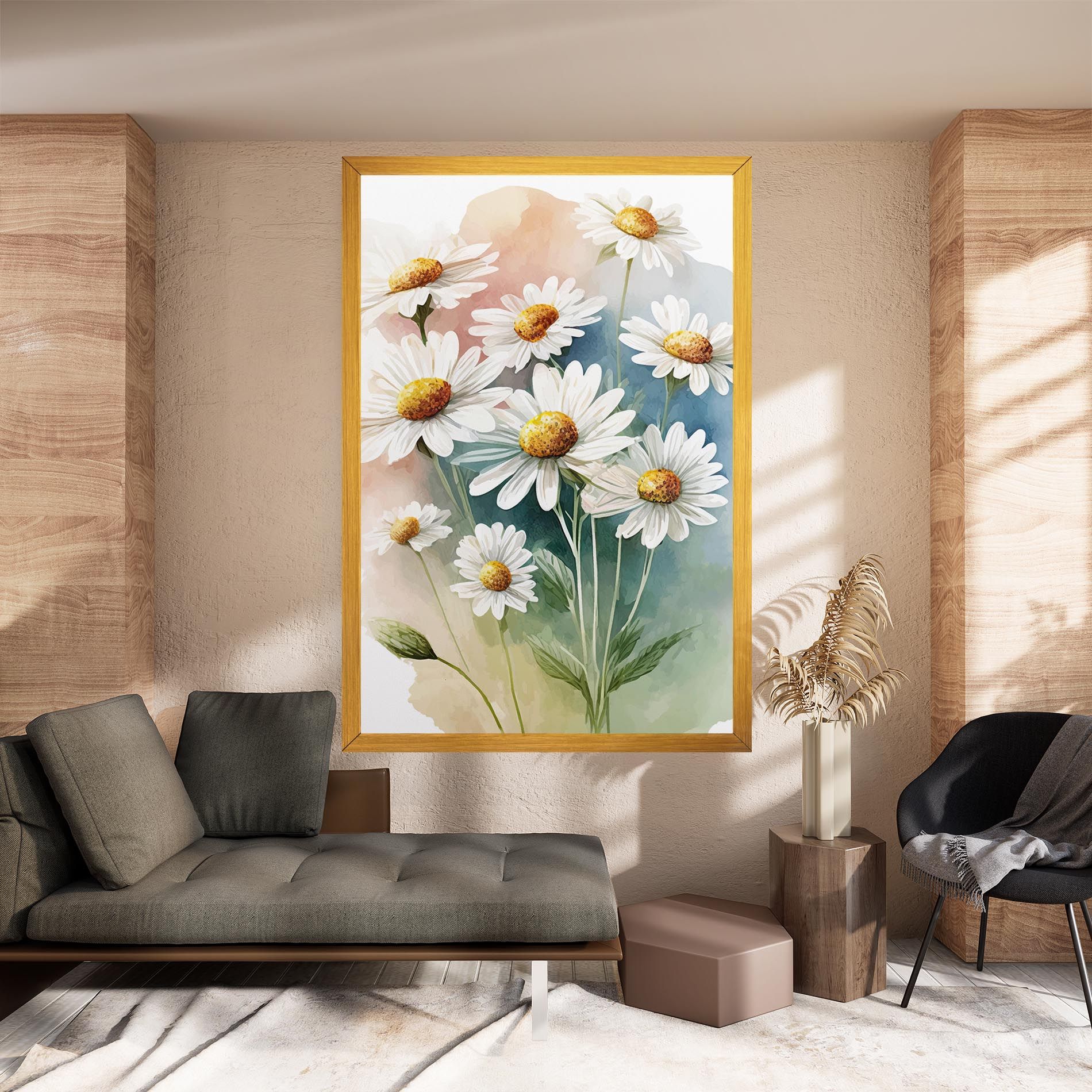 White Daisy Art mockup 8