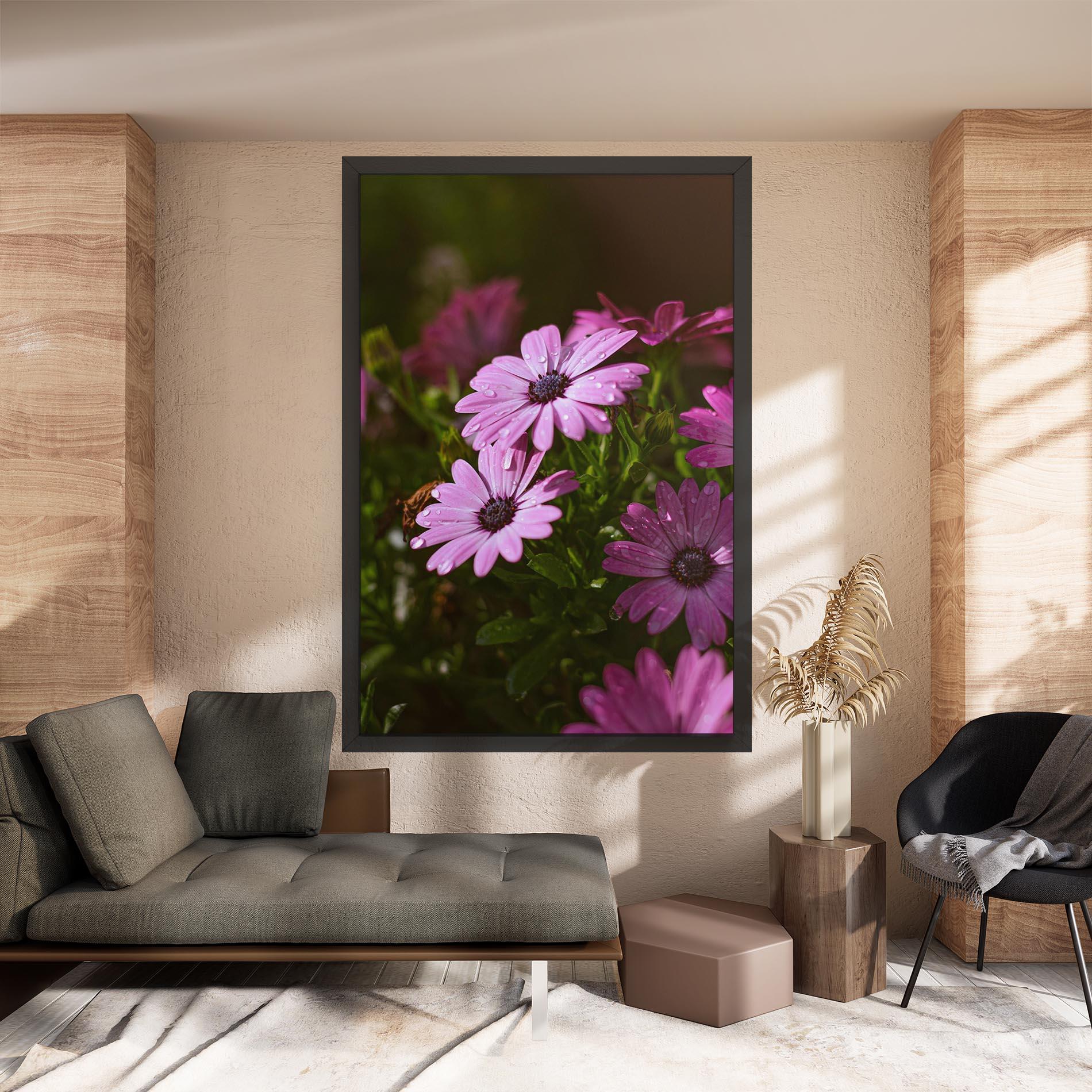 Leinwandbild Purple Daisy mockup 8