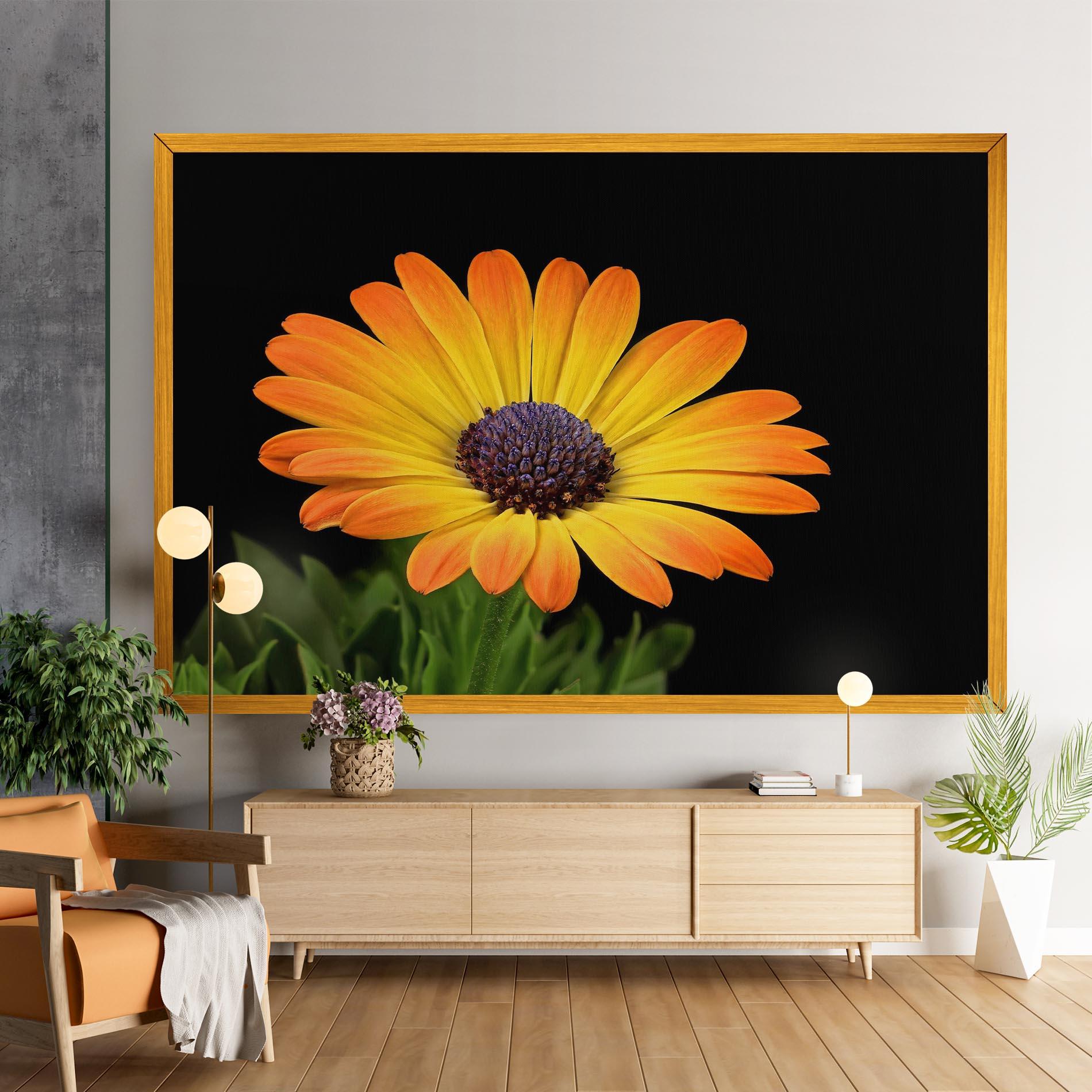 Leinwandbild Yellow Daisy mockup 9
