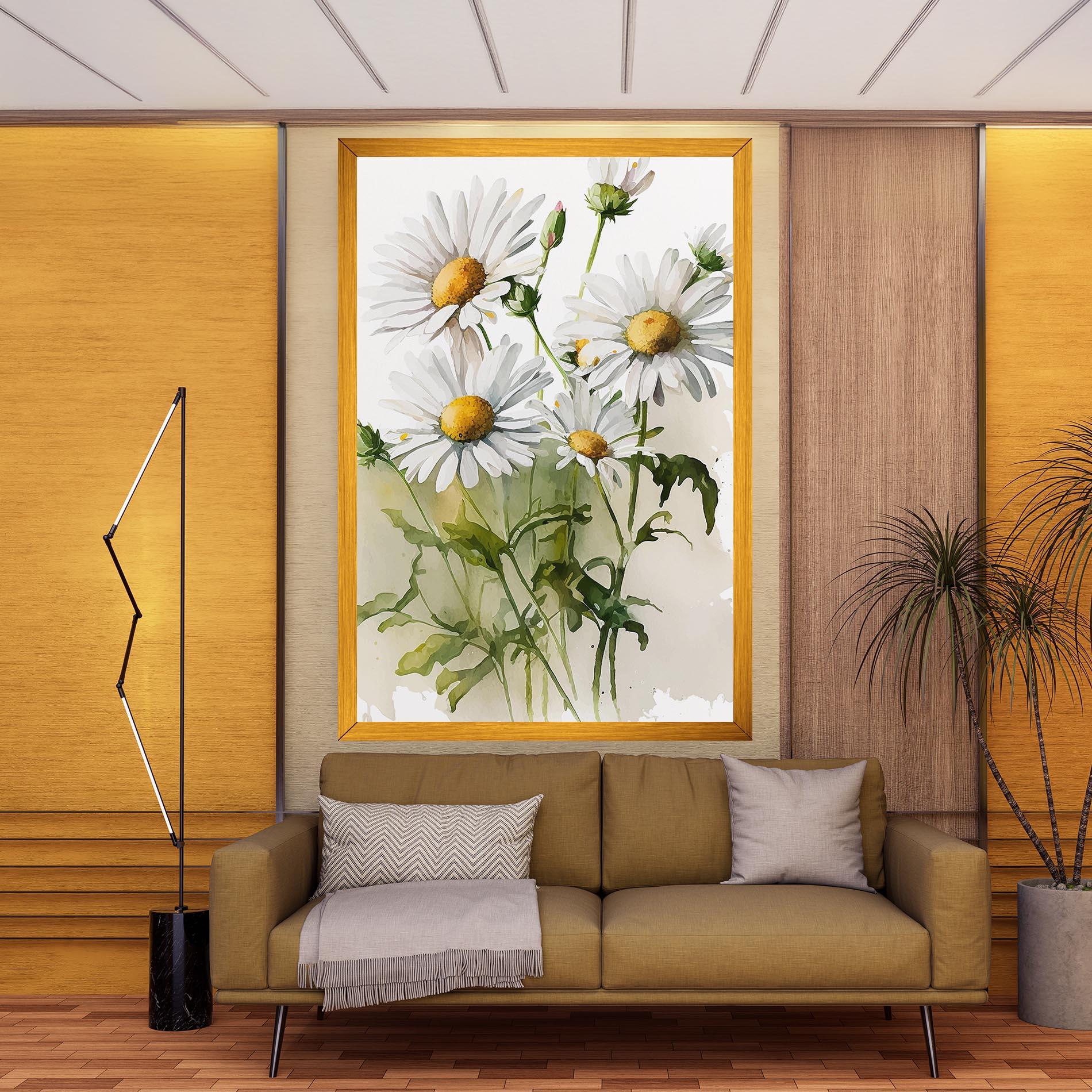 Leinwandbild Painted Daisy mockup 9